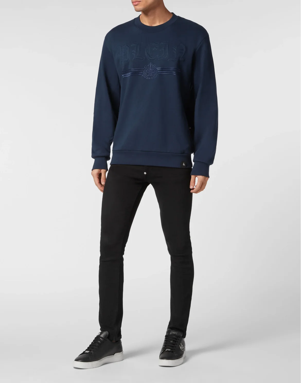 Sweatshirt Round Neck Gothic Plein, цвет: Синий