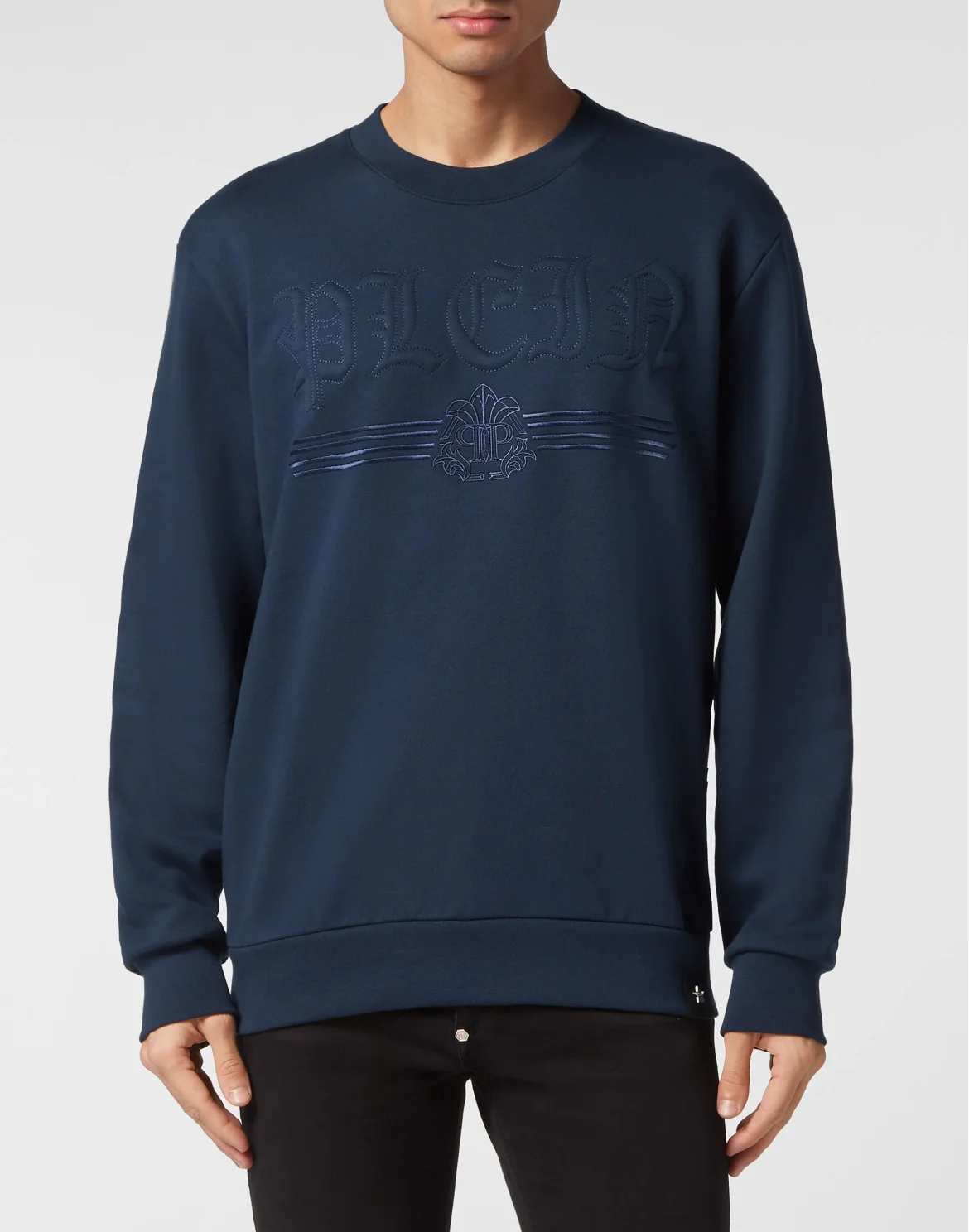 Sweatshirt Round Neck Gothic Plein, цвет: Синий