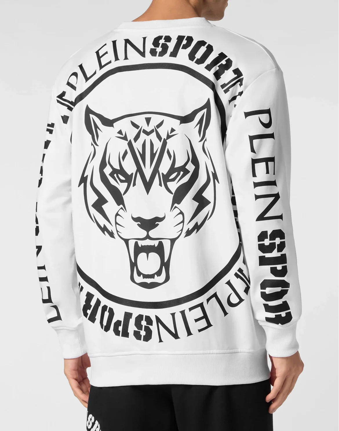 Sweatshirt Round Neck Carbon Tiger, цвет: Белый