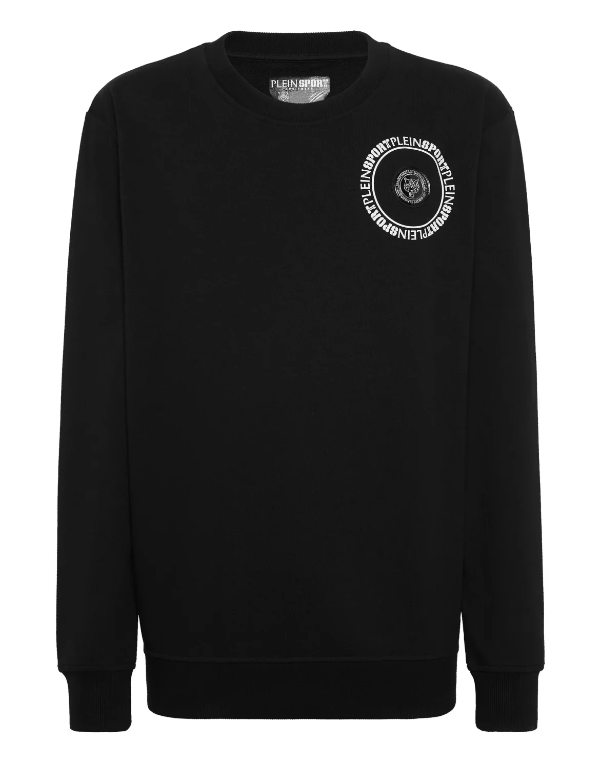 Sweatshirt Round Neck Carbon Tiger, цвет: Черный