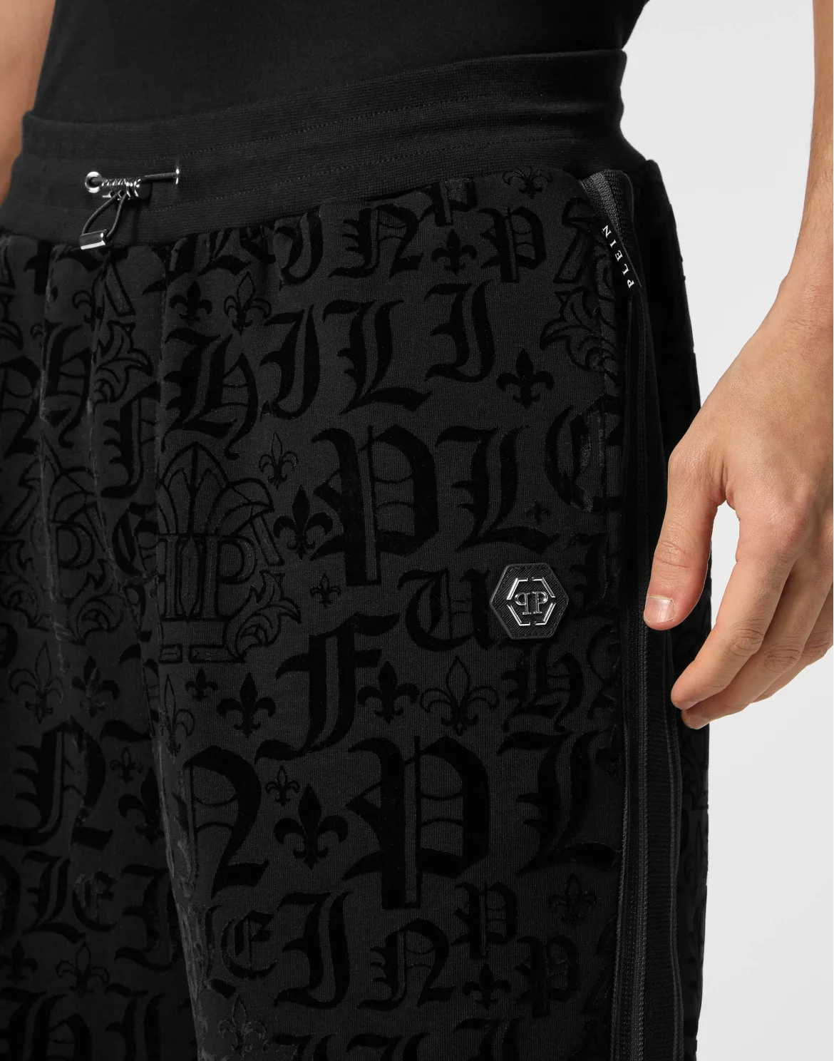 Jogging Shorts Gothic Plein, цвет: Черный