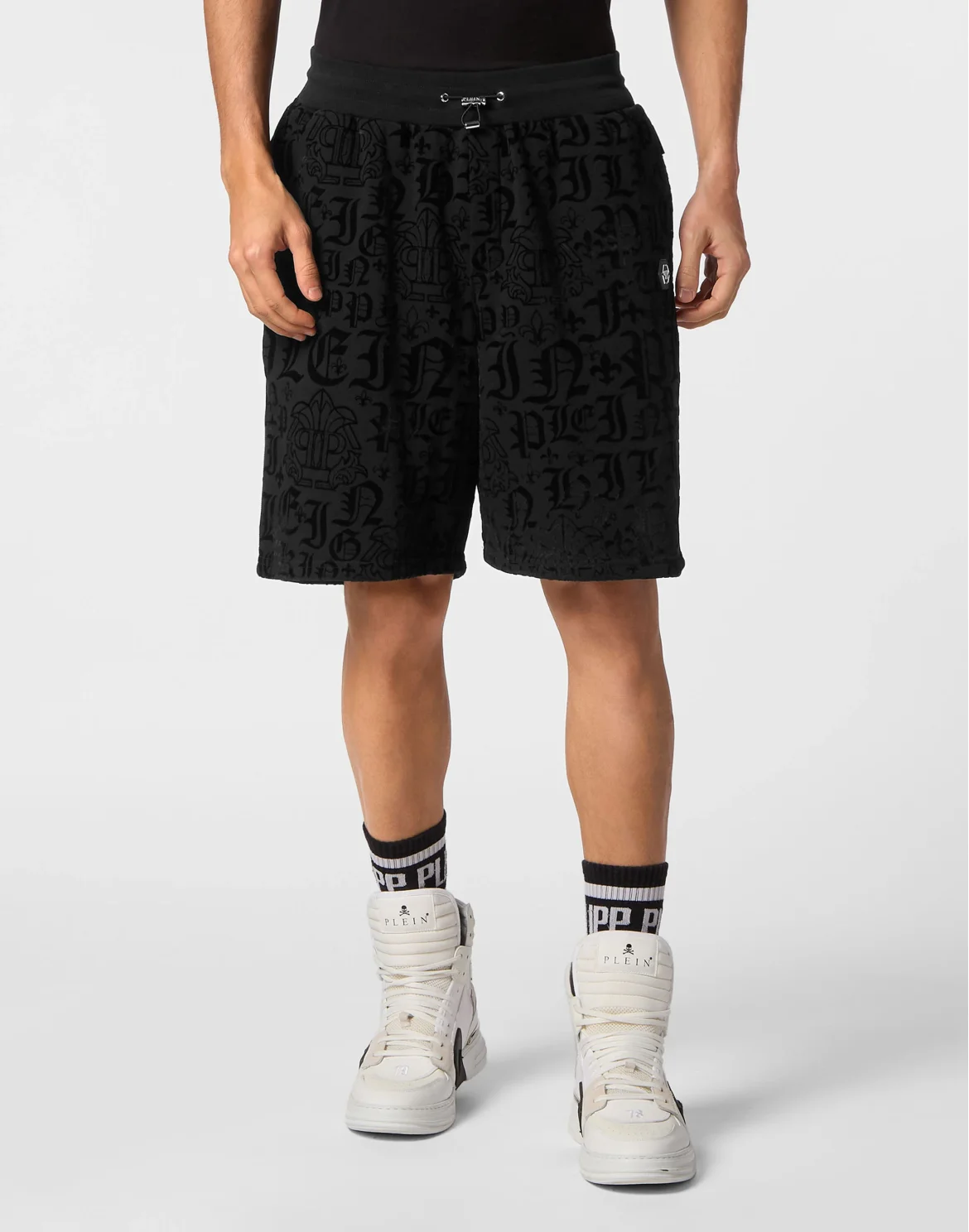 Jogging Shorts Gothic Plein, цвет: Черный
