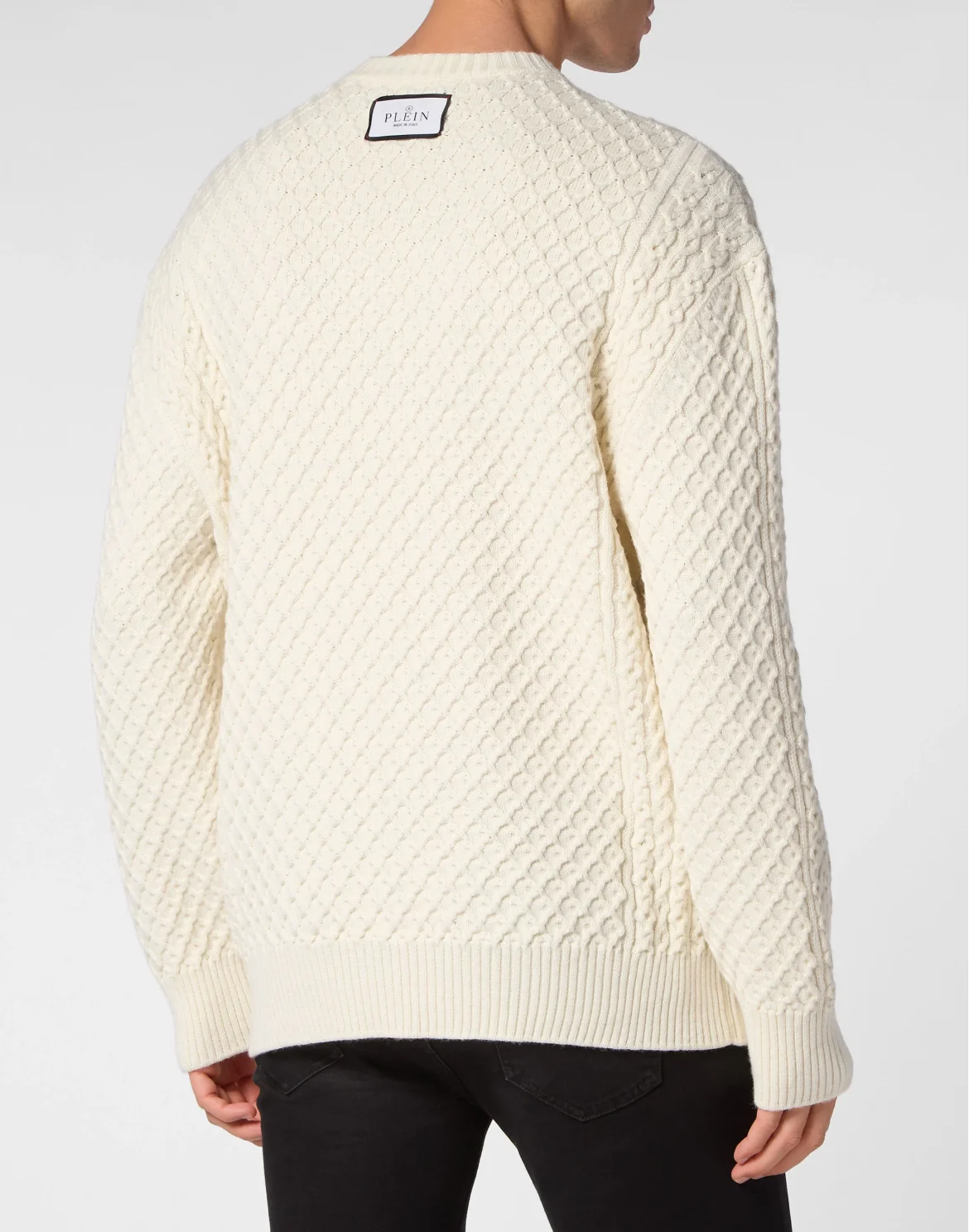 Wool Blend Roundneck Tattoo, цвет: Белый