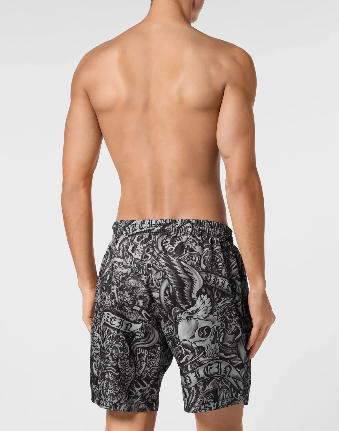 Long Swim Boxers Tattoo, цвет: Черный