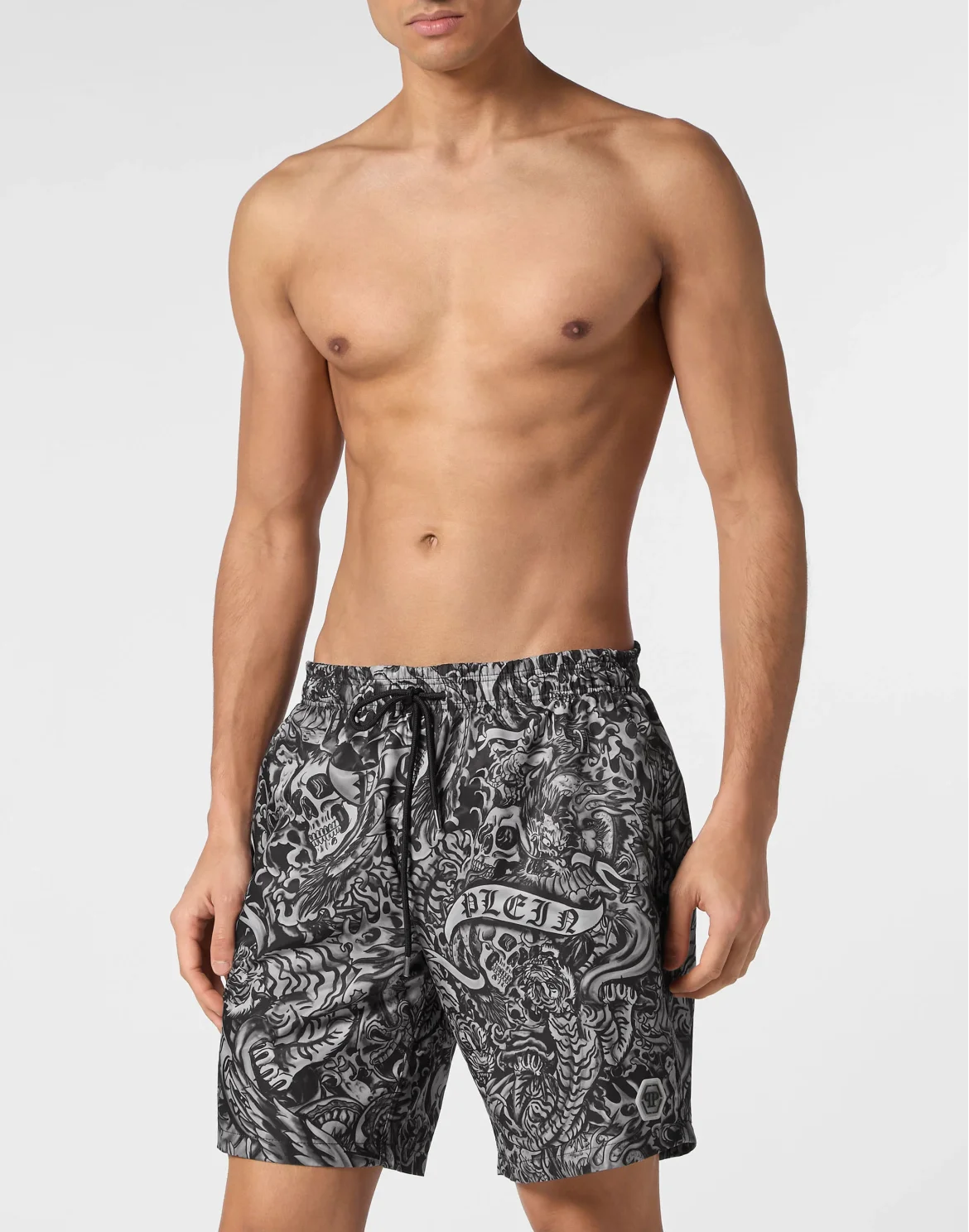 Long Swim Boxers Tattoo, цвет: Черный