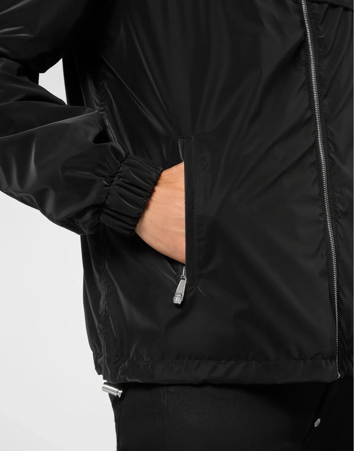 Nylon Windbreaker Camouflage, цвет: Черный