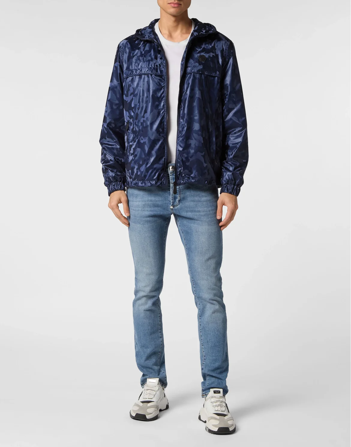 Nylon Windbreaker Camouflage, цвет: Синий