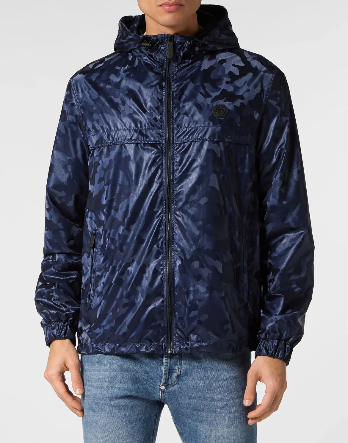 Nylon Windbreaker Camouflage, цвет: Синий