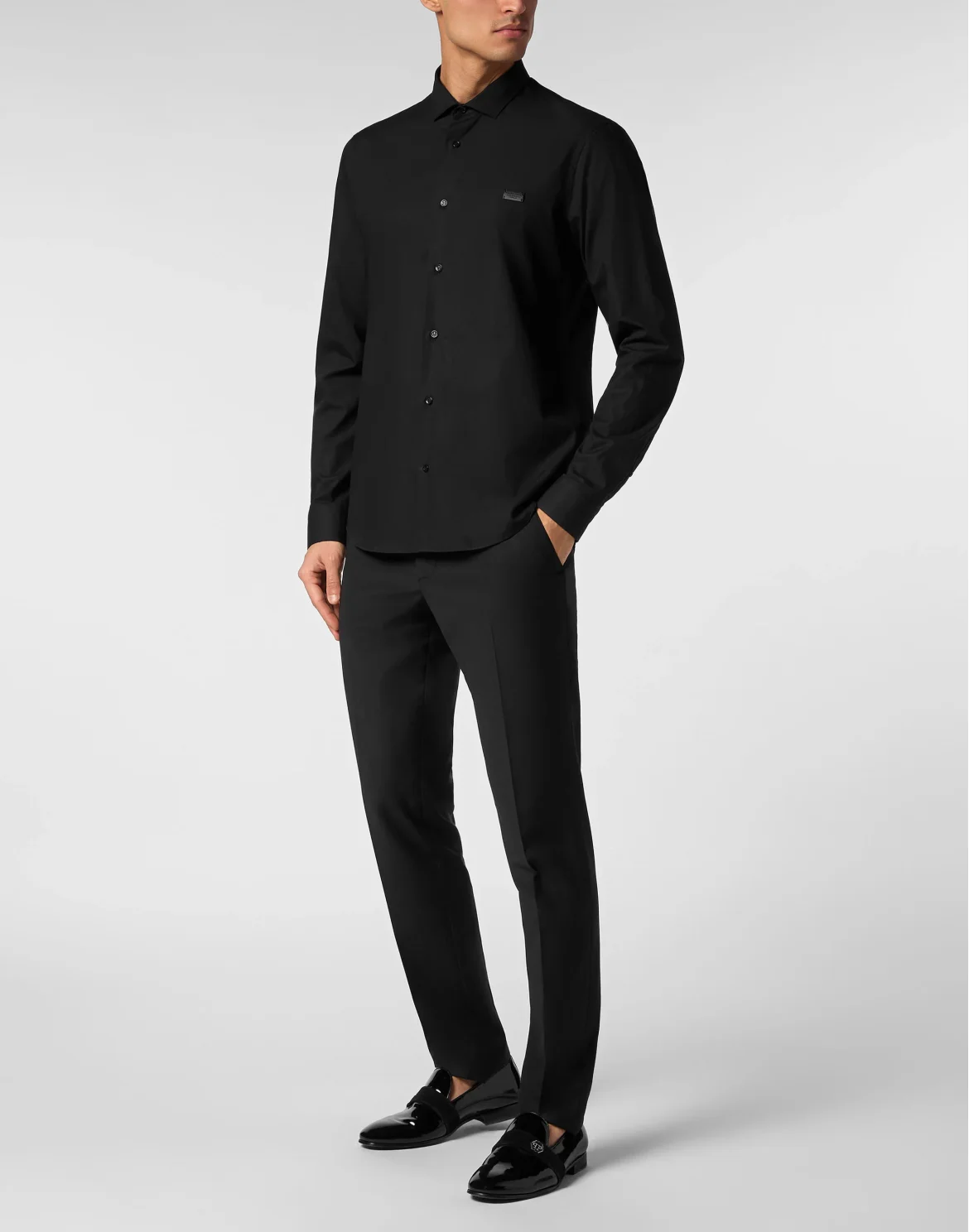 Shirt Sugar Daddy Cut LS Skull & Bones, цвет: Черный
