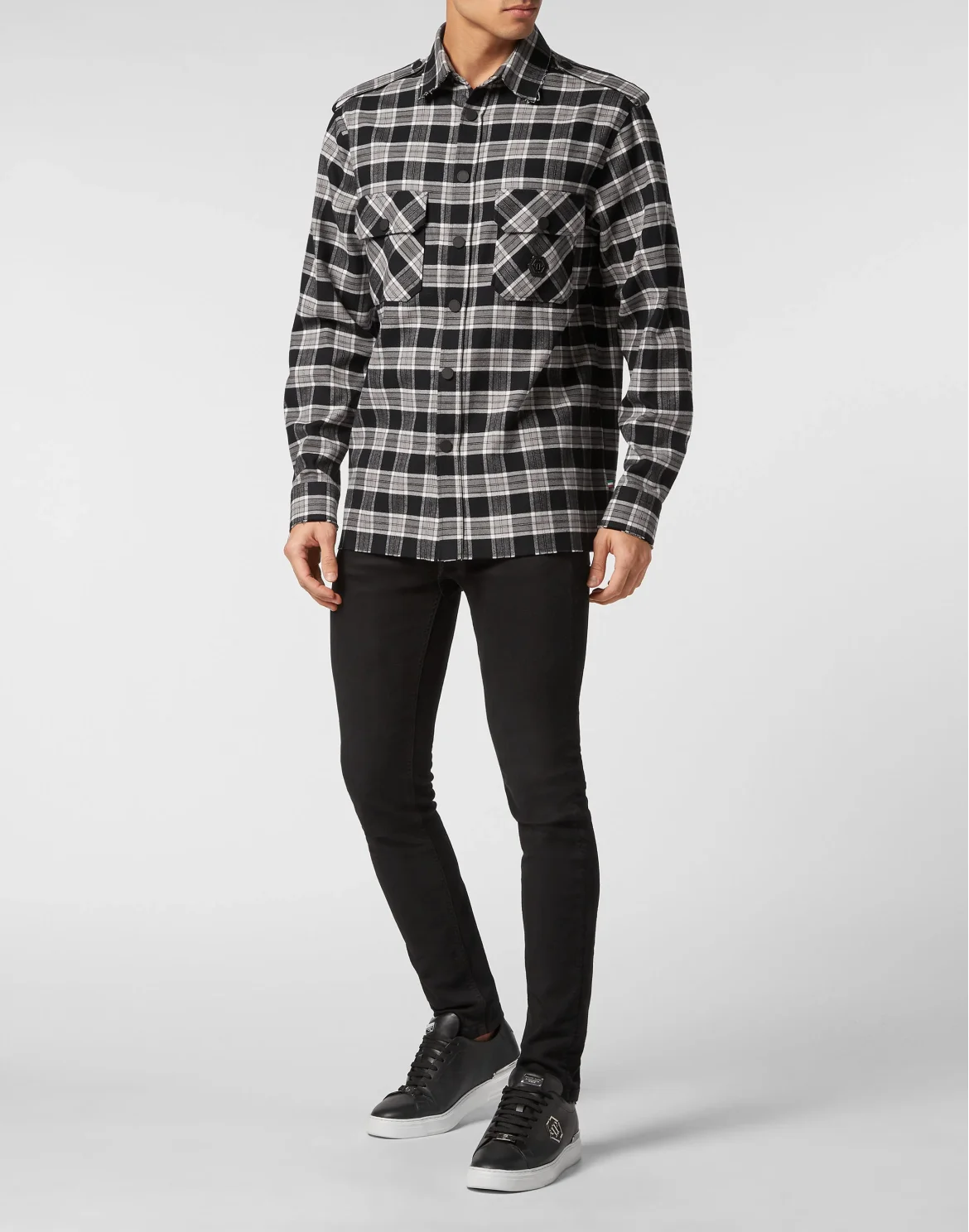 Shirt Oversize LS Skull & Bones, цвет: Черный