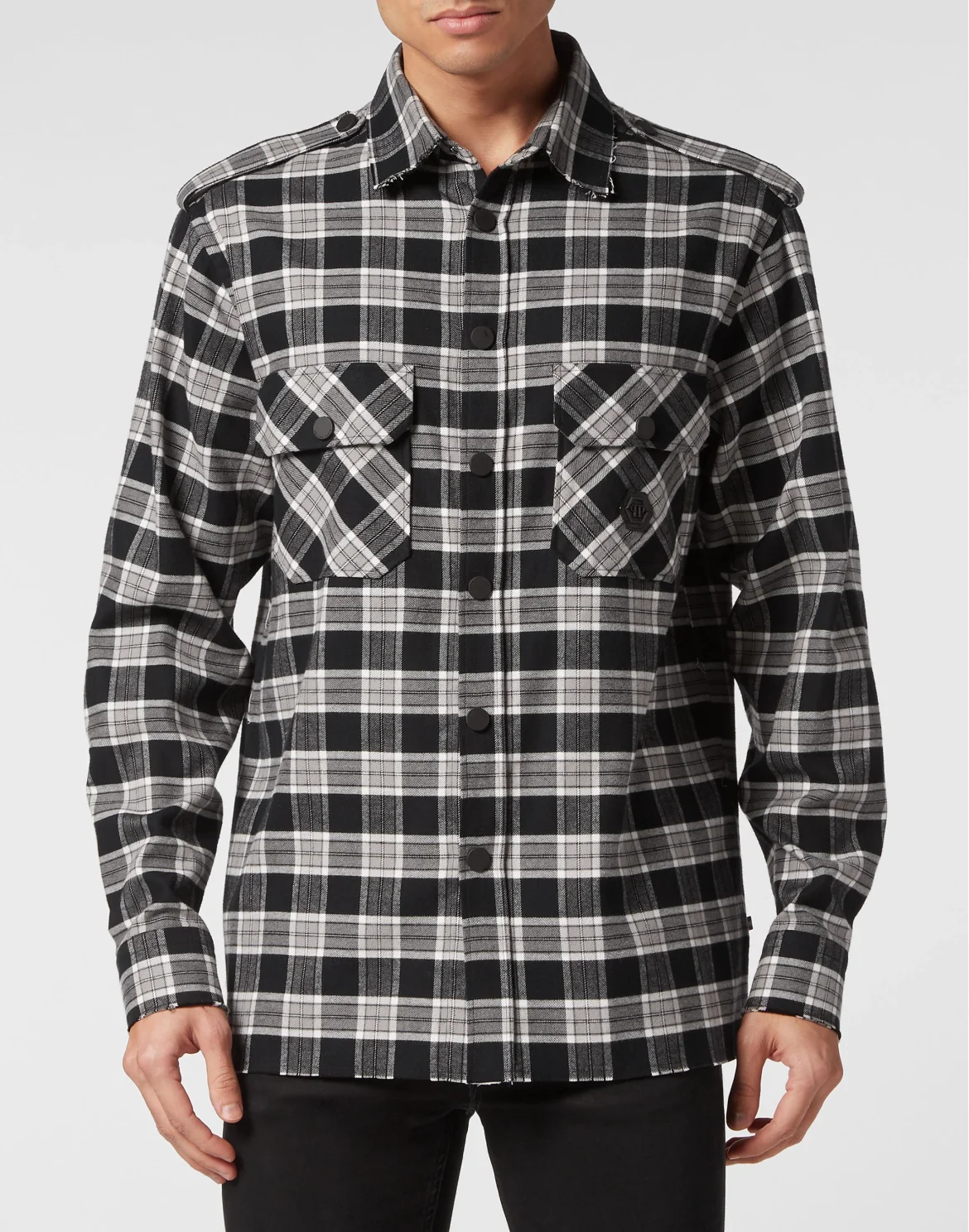 Shirt Oversize LS Skull & Bones, цвет: Черный