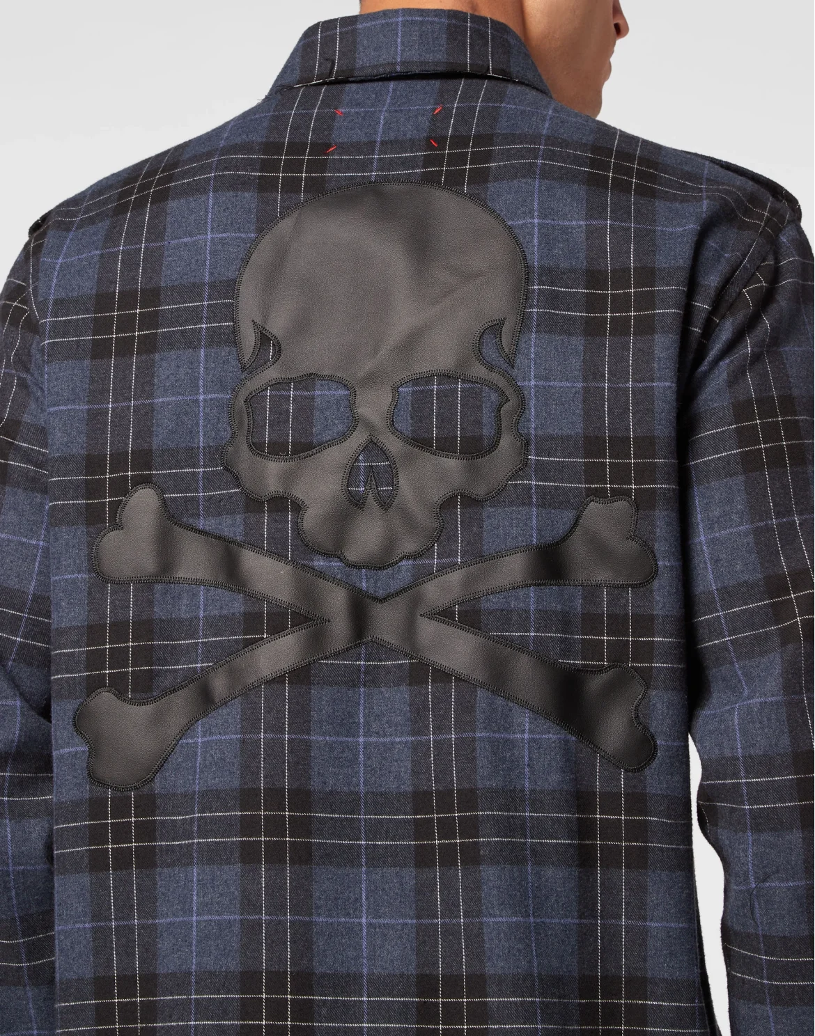 Shirt Oversize LS Skull & Bones, цвет: Синий