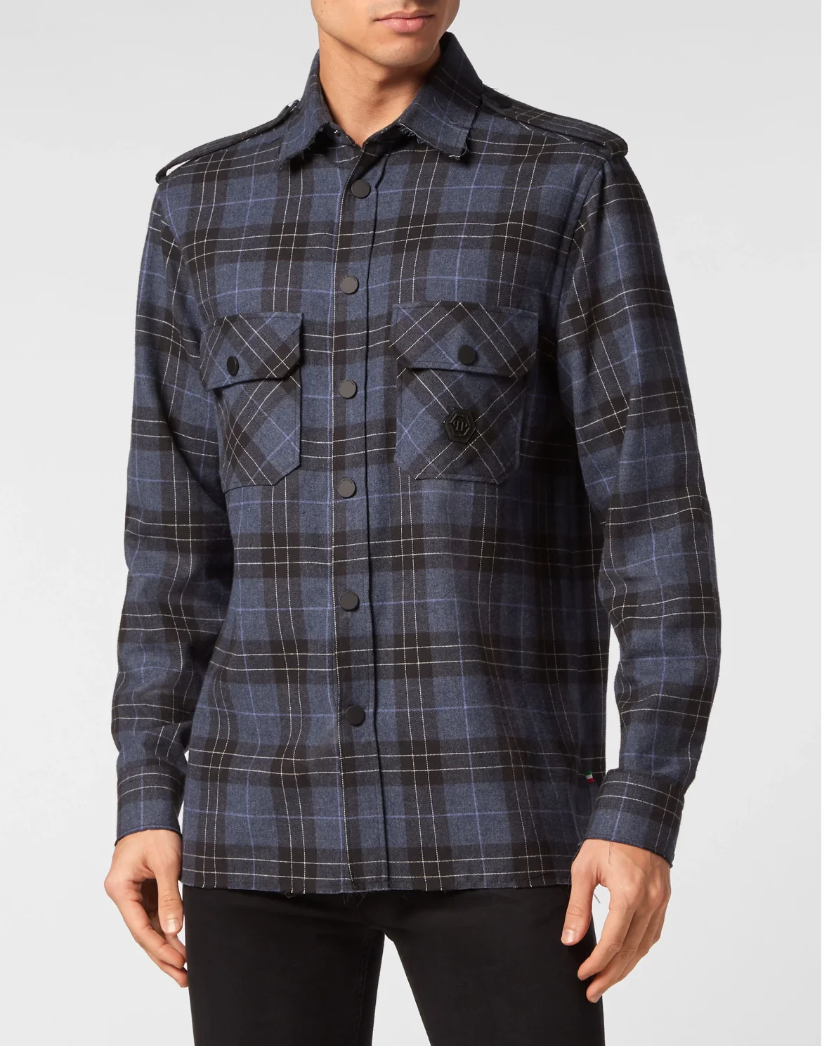 Shirt Oversize LS Skull & Bones, цвет: Синий