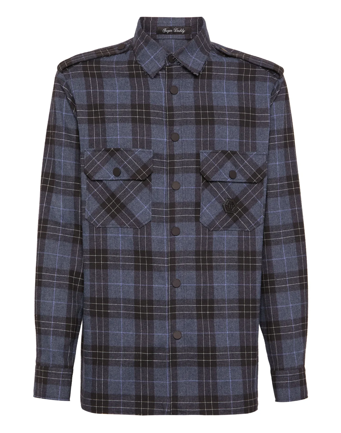 Shirt Oversize LS Skull & Bones, цвет: Синий