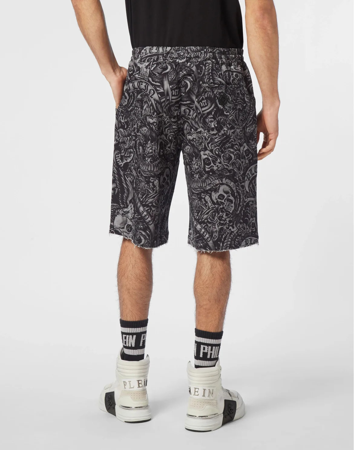 Canvas Shorts Tattoo, цвет: Черный