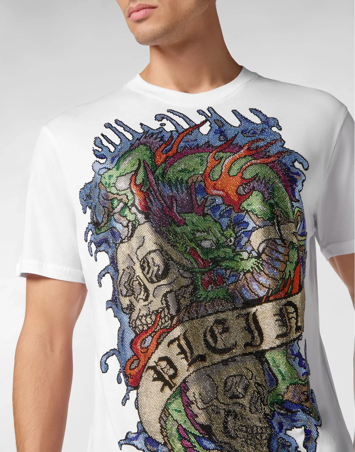 T-shirt Round neck SS Tattoo, цвет: Белый