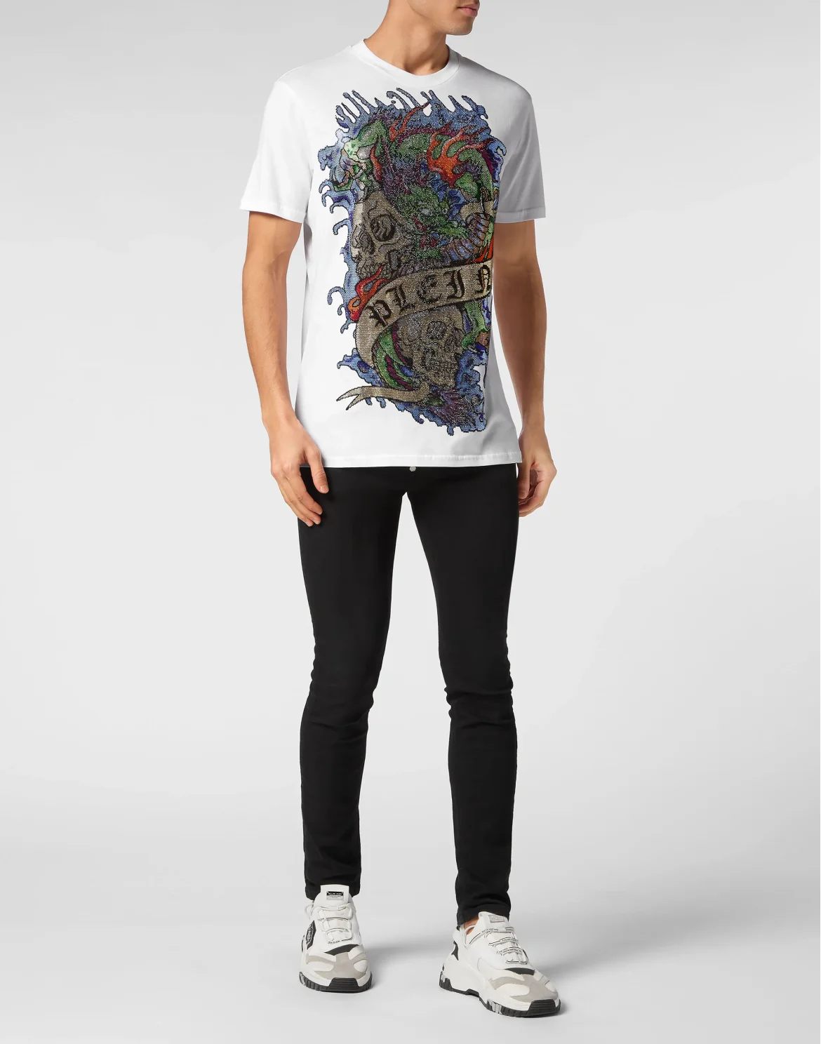 T-shirt Round neck SS Tattoo, цвет: Белый