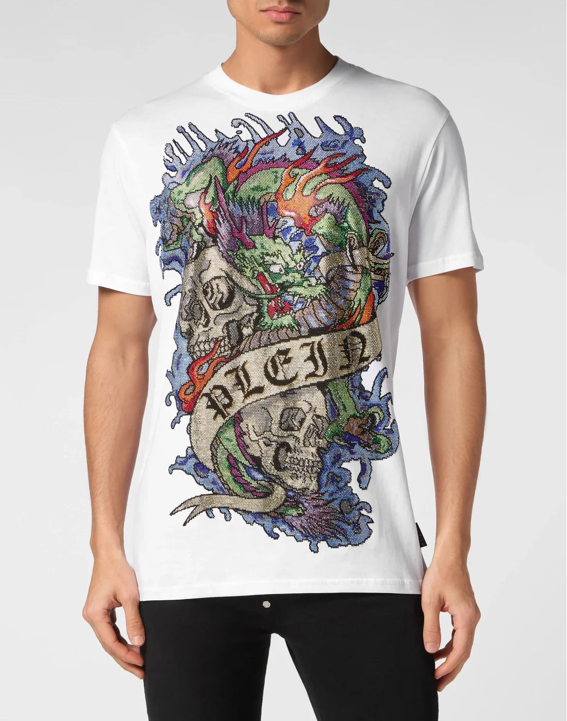 T-shirt Round neck SS Tattoo, цвет: Белый