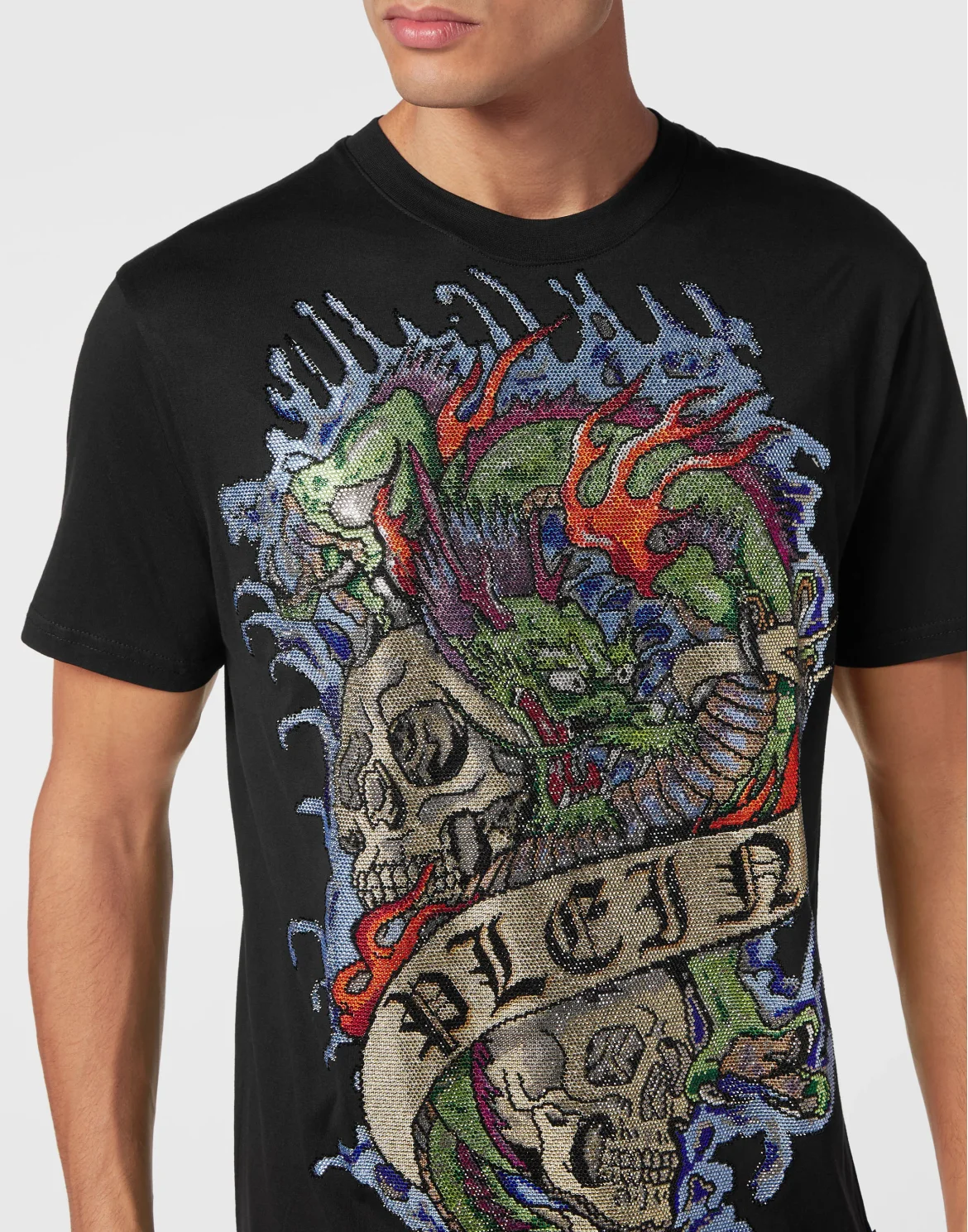T-shirt Round neck SS Tattoo, цвет: Черный