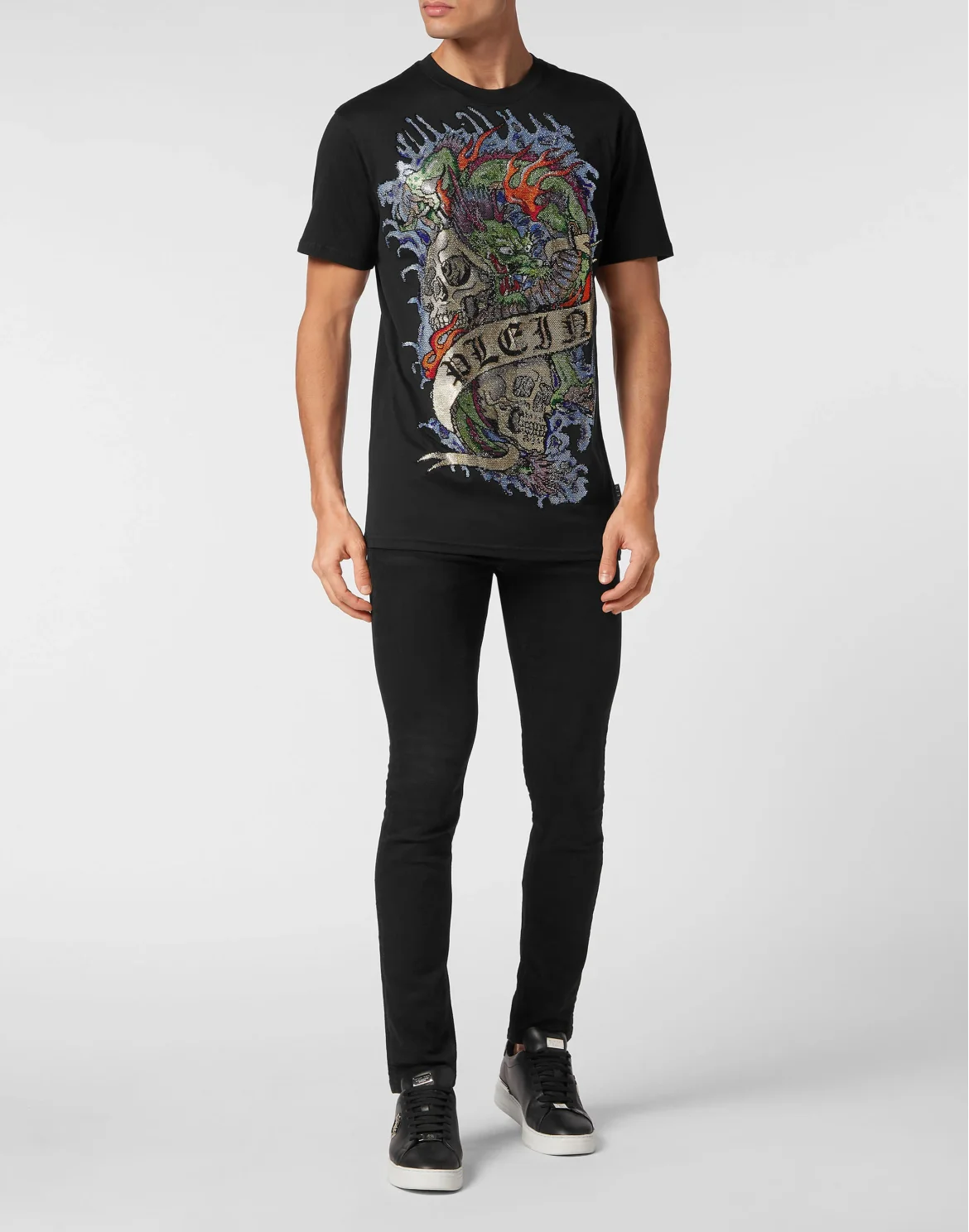 T-shirt Round neck SS Tattoo, цвет: Черный