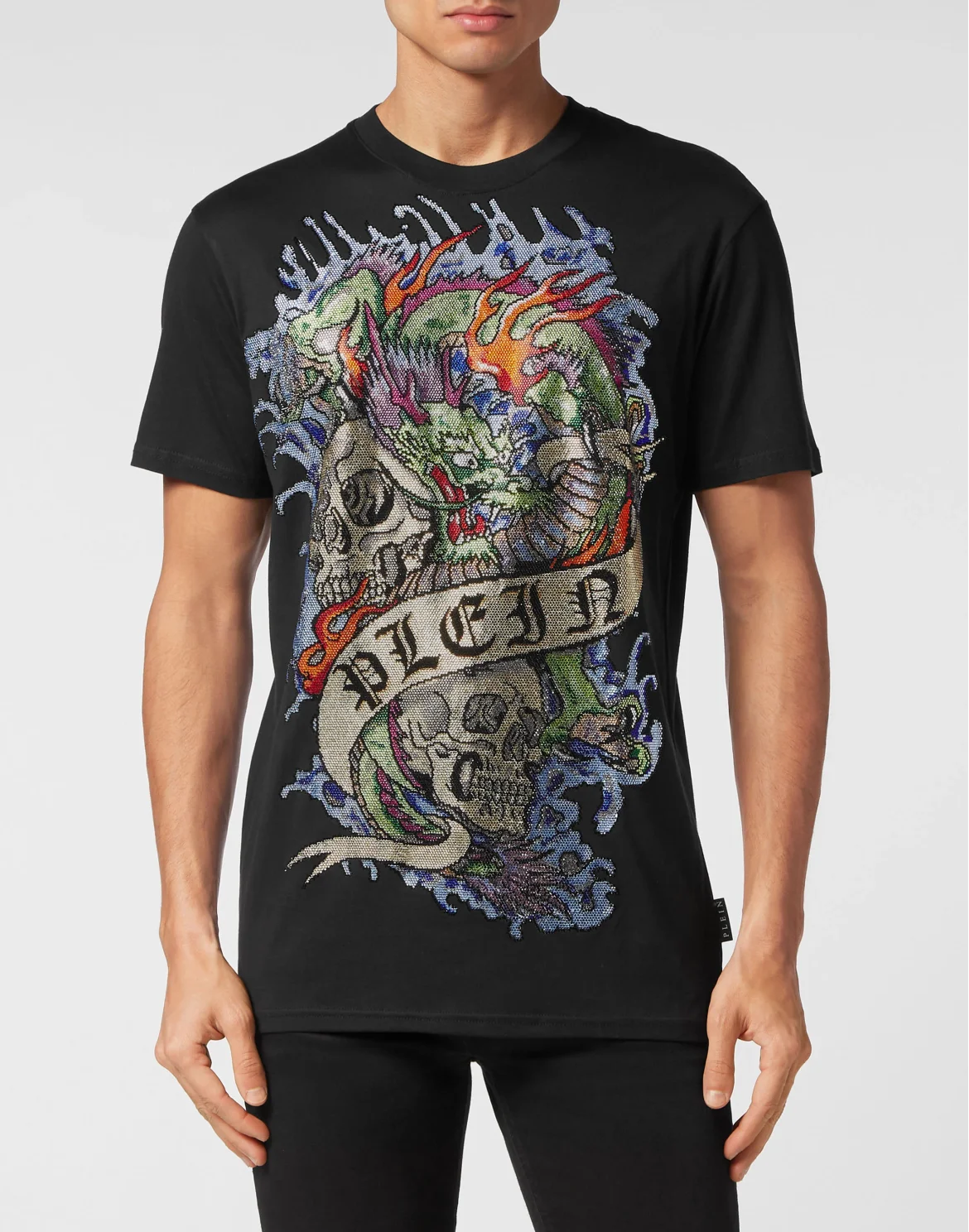 T-shirt Round neck SS Tattoo, цвет: Черный