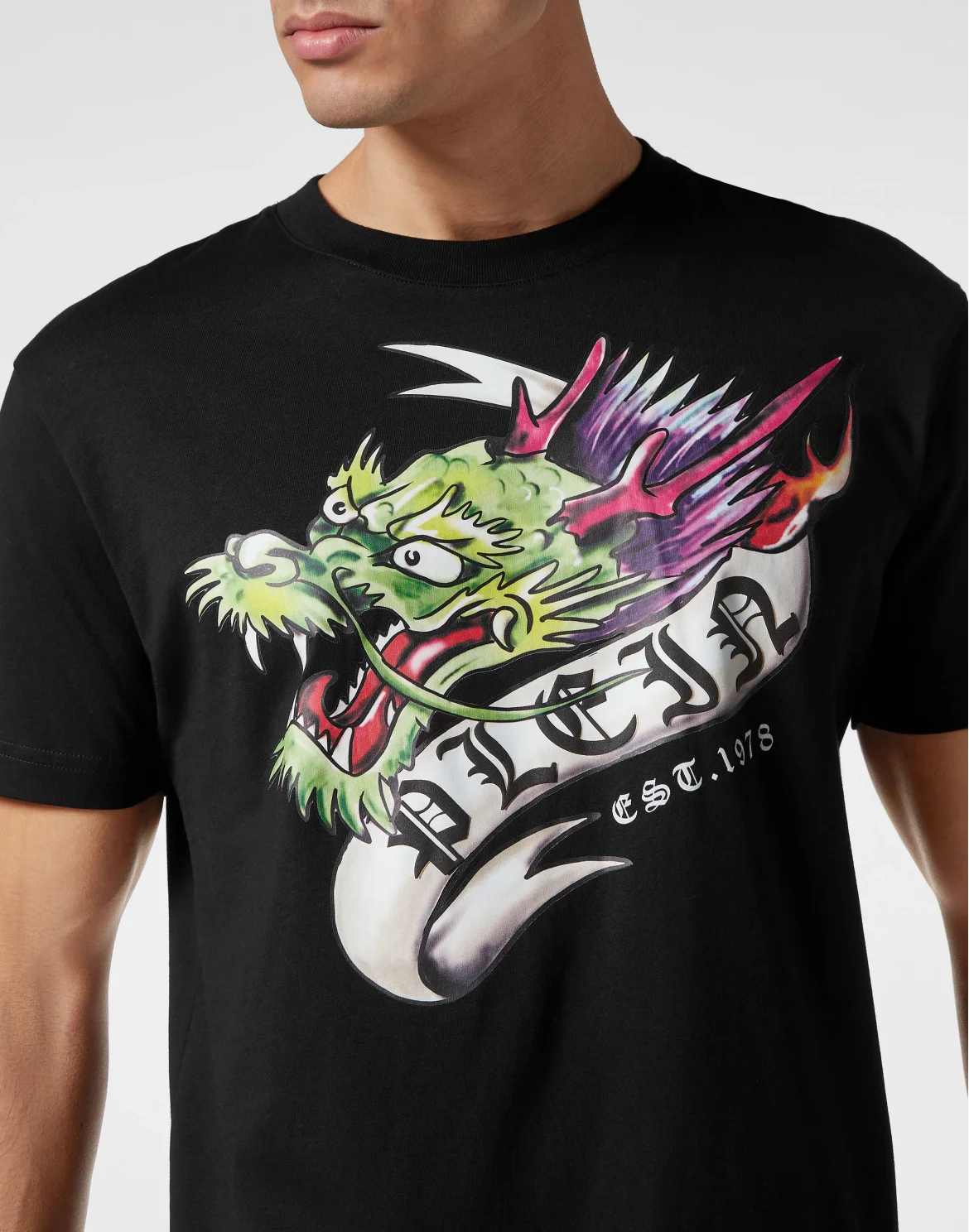 T-shirt Round Neck SS Tattoo, цвет: Черный