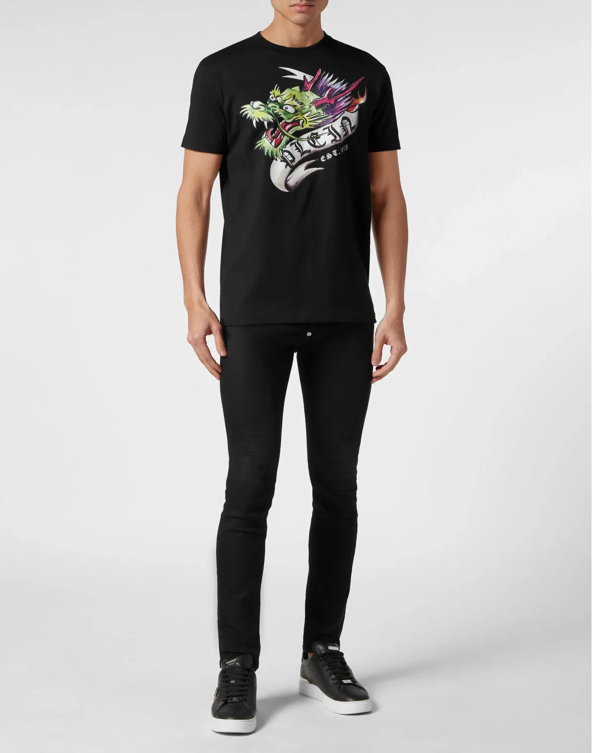 T-shirt Round Neck SS Tattoo, цвет: Черный