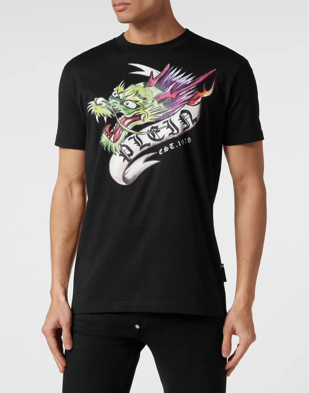 T-shirt Round Neck SS Tattoo, цвет: Черный