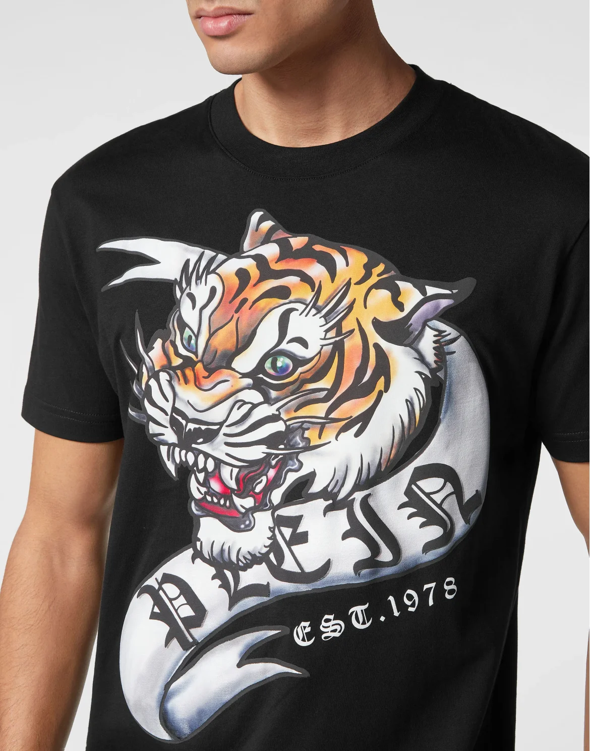 T-shirt Round Neck SS Tattoo, цвет: Черный