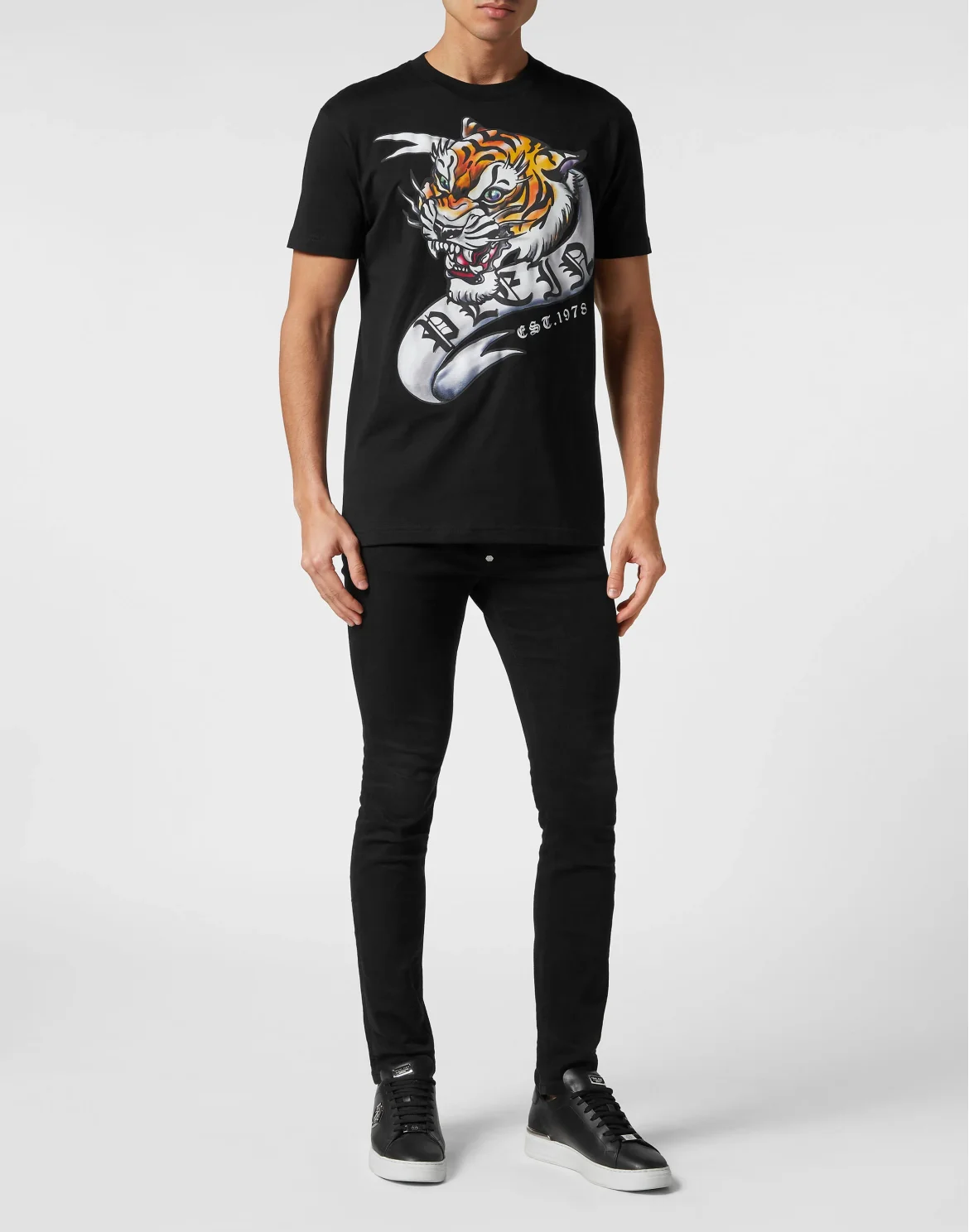 T-shirt Round Neck SS Tattoo, цвет: Черный