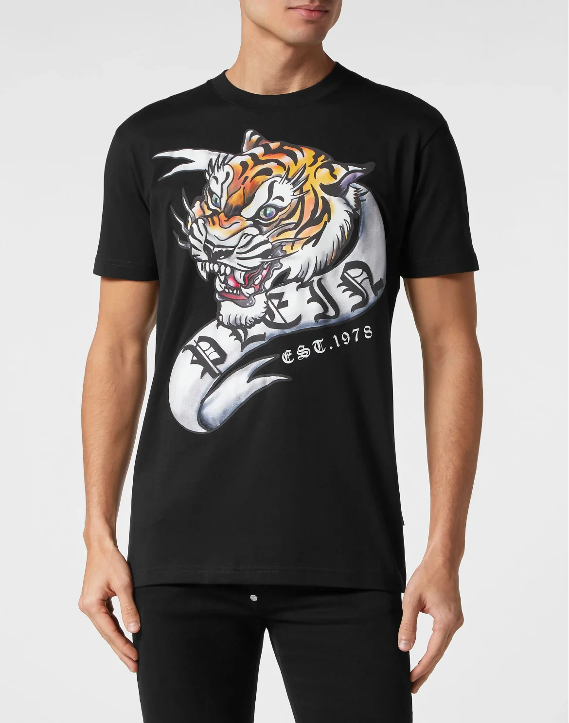 T-shirt Round Neck SS Tattoo, цвет: Черный