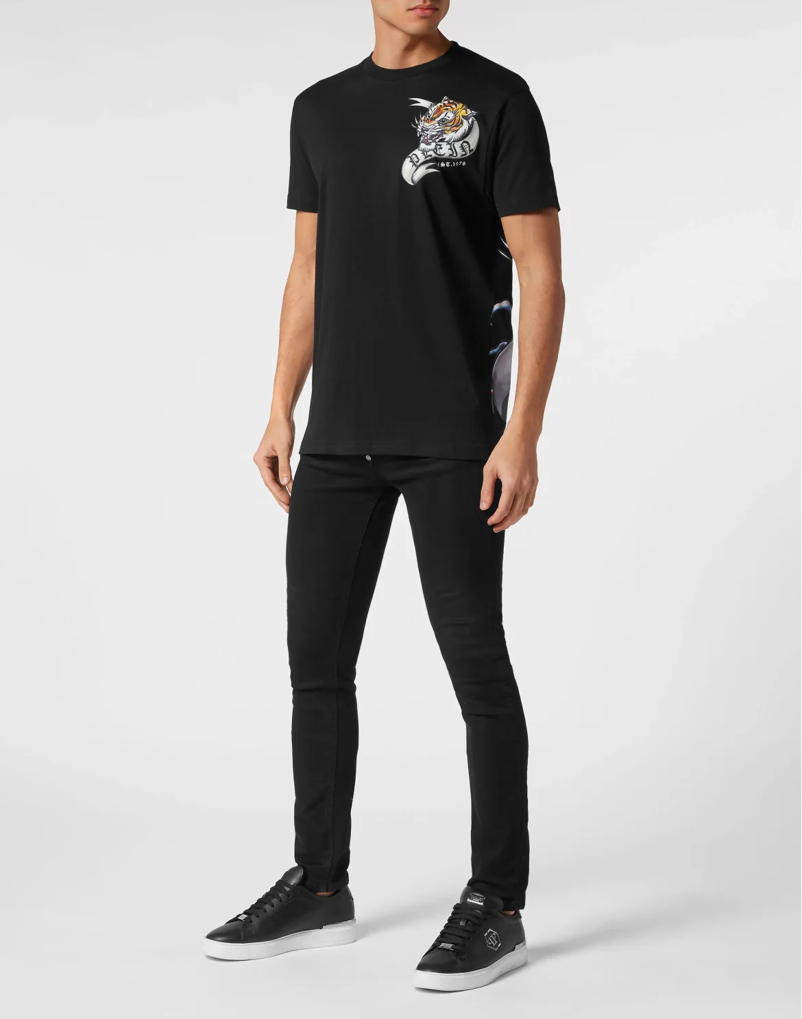 T-shirt Round Neck SS Tattoo, цвет: Черный