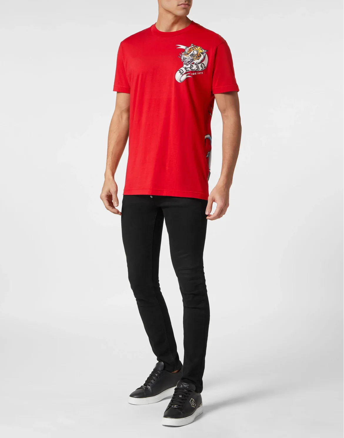 T-shirt Round Neck SS Tattoo, цвет: Красный