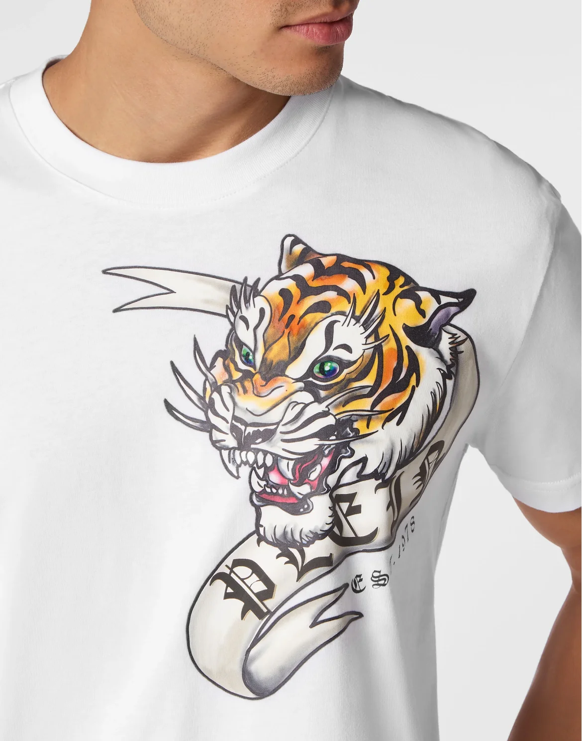 T-shirt Round Neck SS Tattoo, цвет: Белый