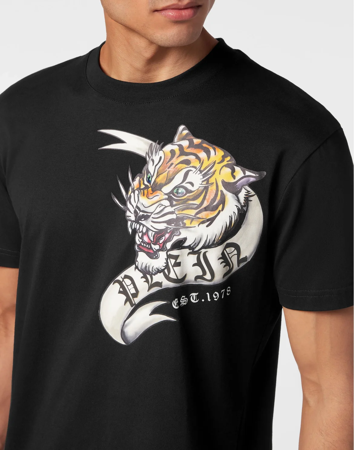 T-shirt Round Neck SS Tattoo, цвет: Черный