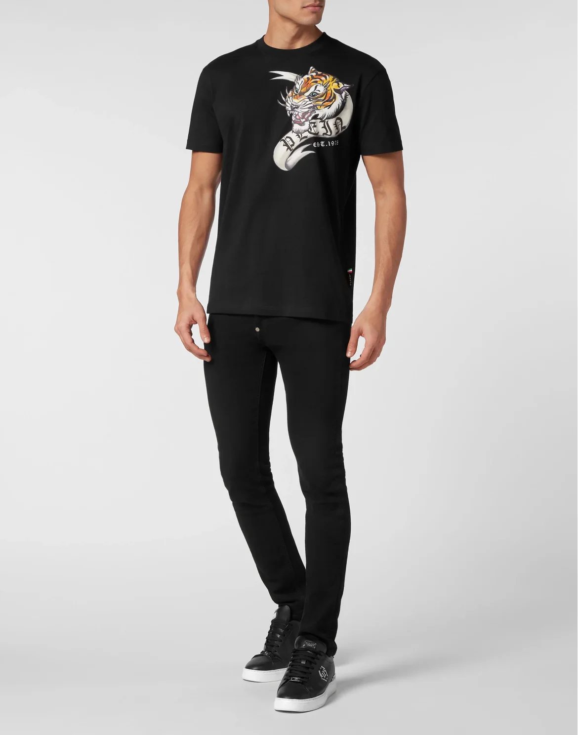 T-shirt Round Neck SS Tattoo, цвет: Черный