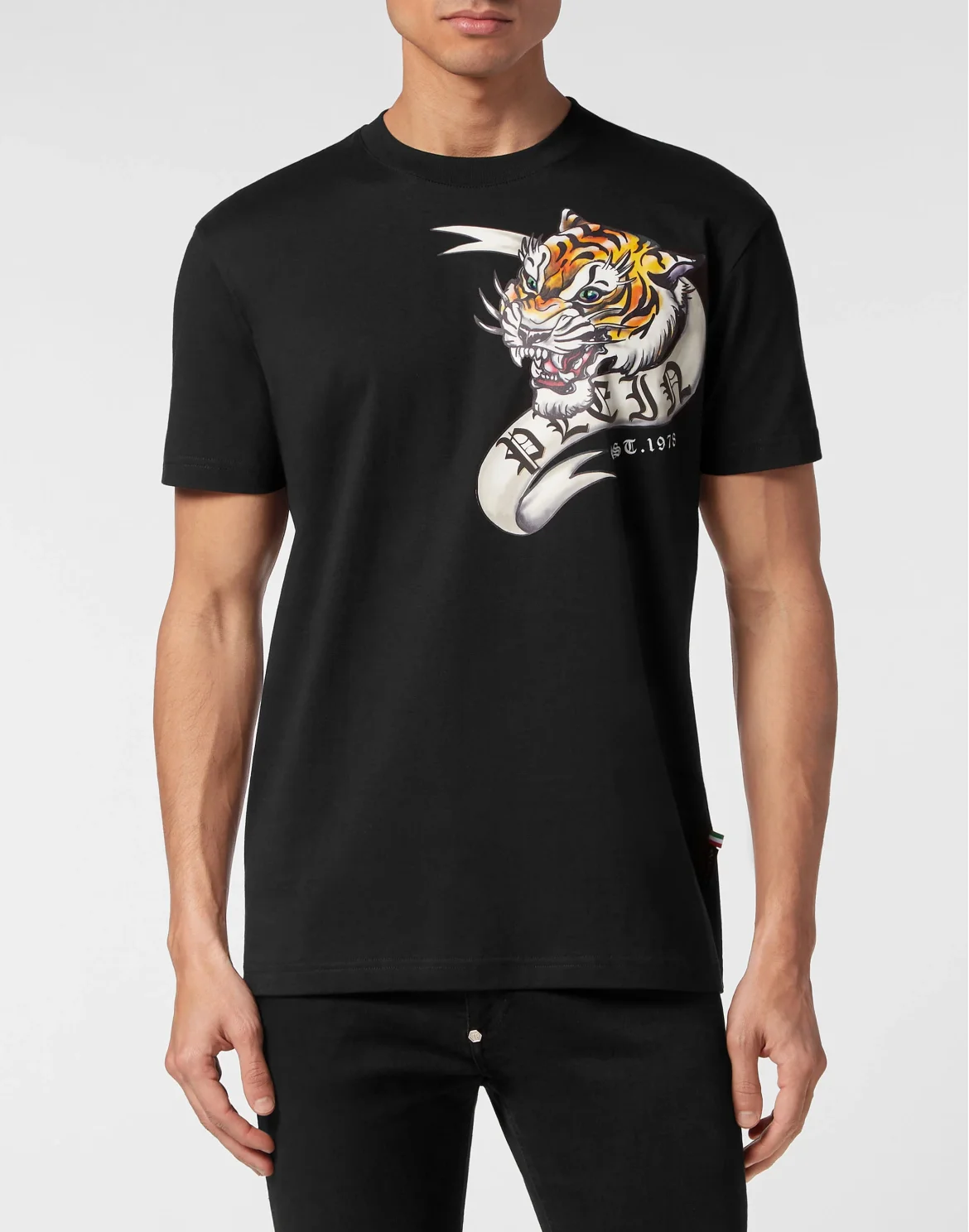 T-shirt Round Neck SS Tattoo, цвет: Черный