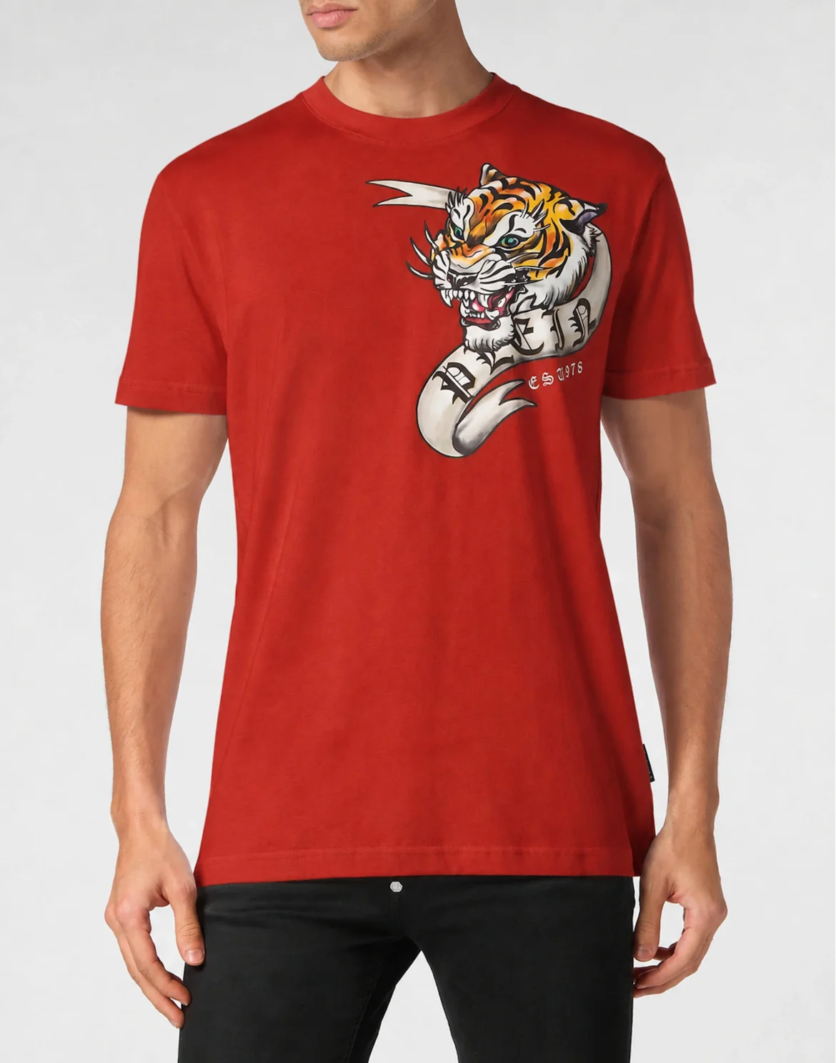 T-shirt Round Neck SS Tattoo, цвет: Красный