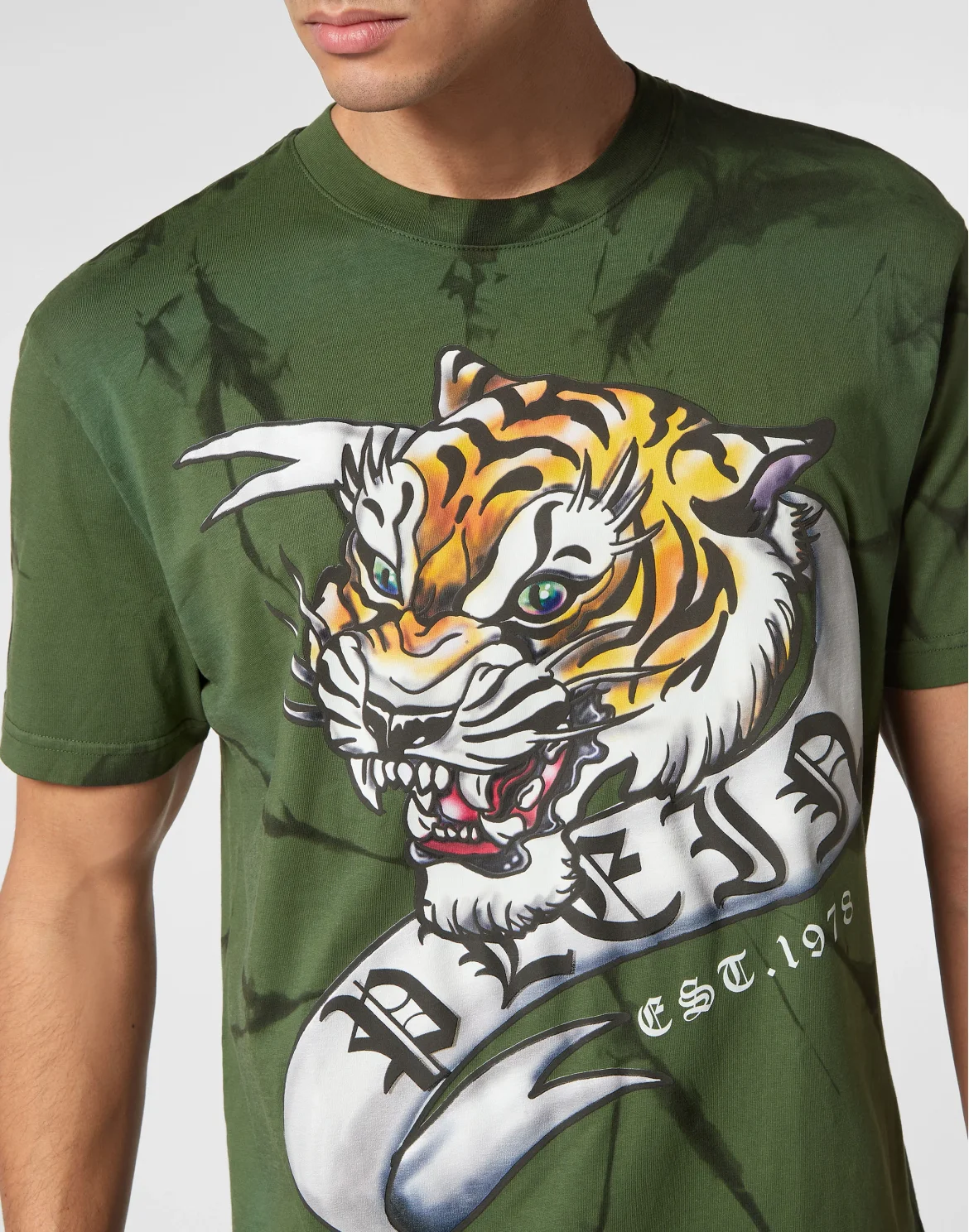 Tie-dye T-shirt Round Neck SS Tattoo, цвет: Камуфляж