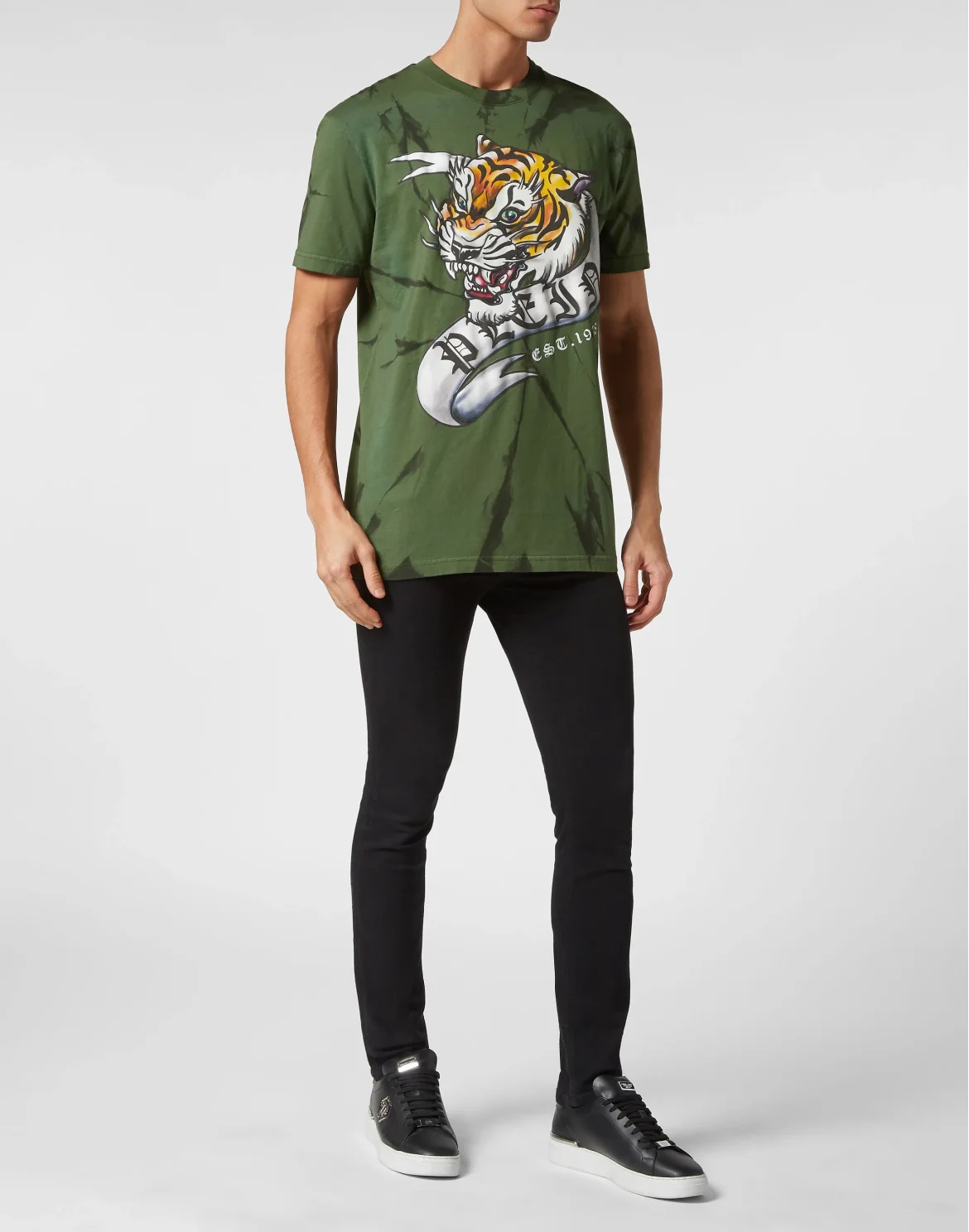 Tie-dye T-shirt Round Neck SS Tattoo, цвет: Камуфляж