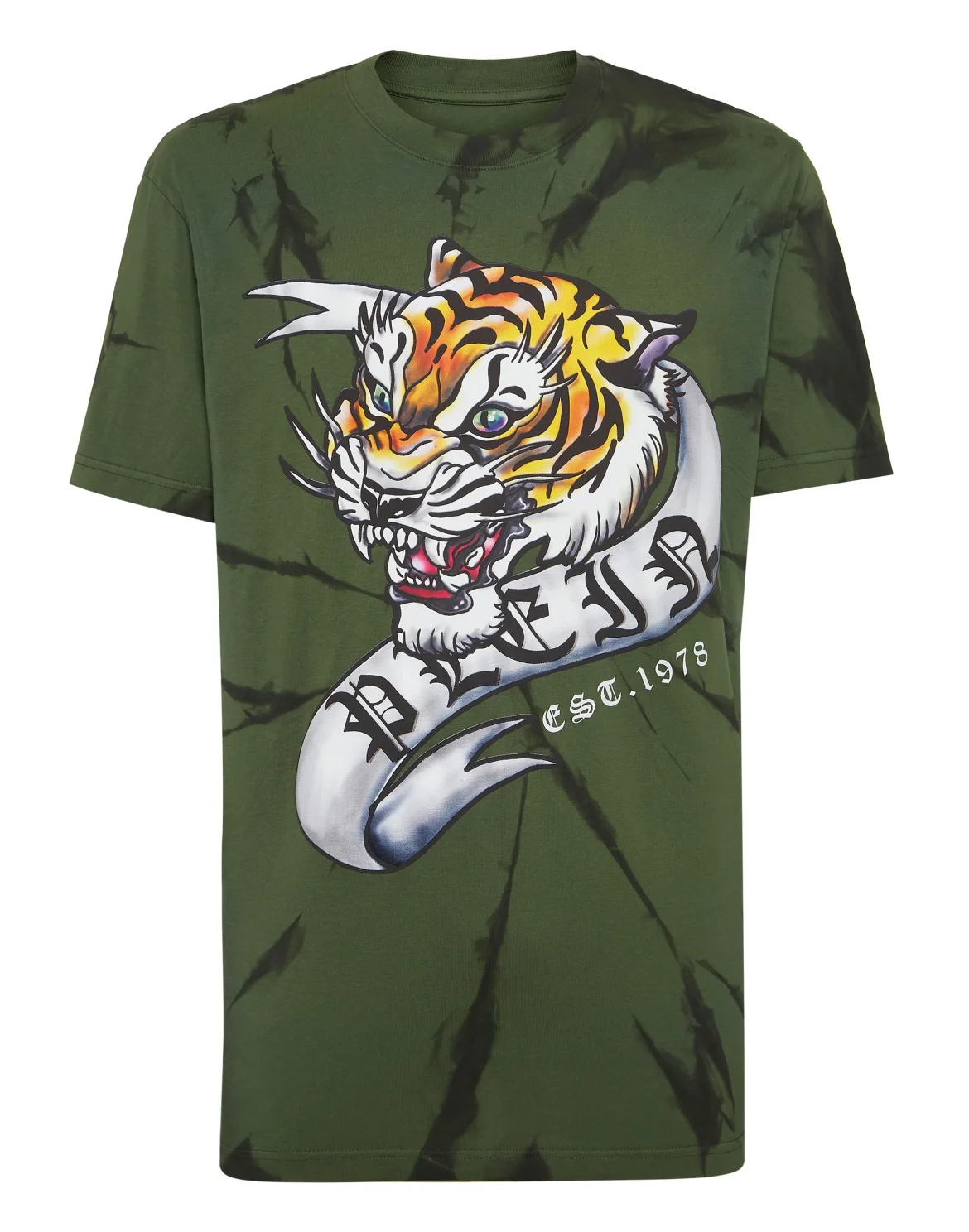 Tie-dye T-shirt Round Neck SS Tattoo, цвет: Камуфляж