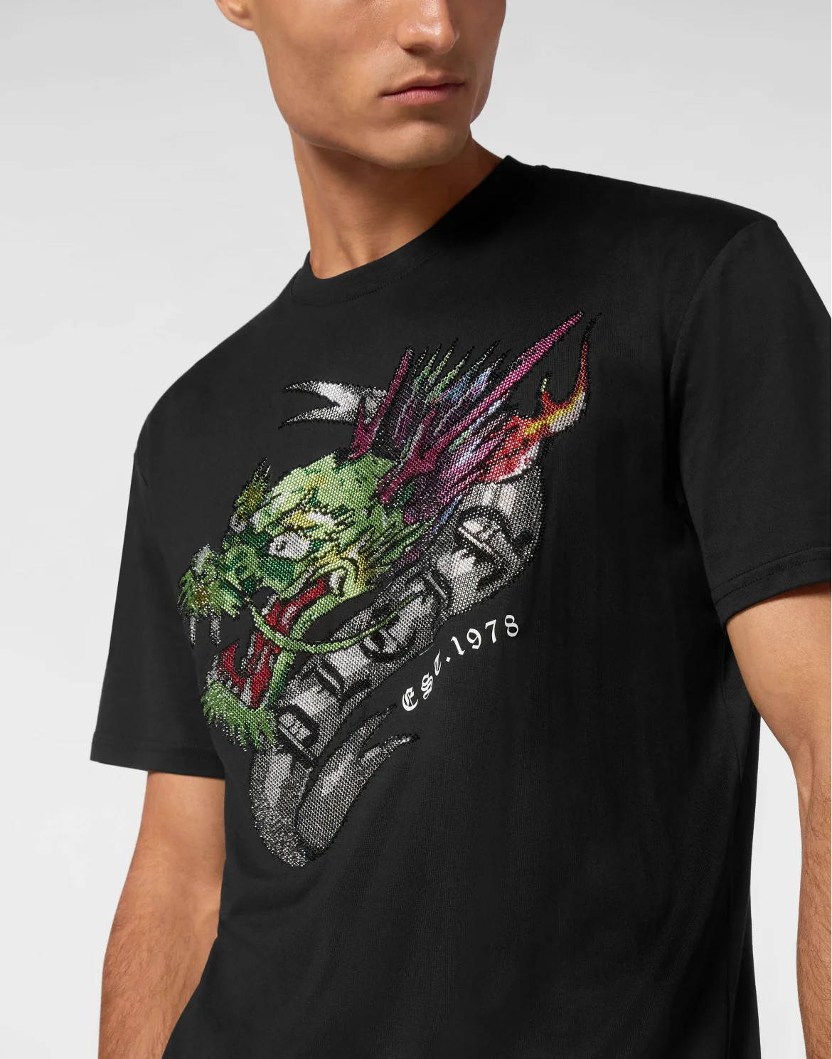 T-shirt Round Neck SS Tattoo, цвет: Черный