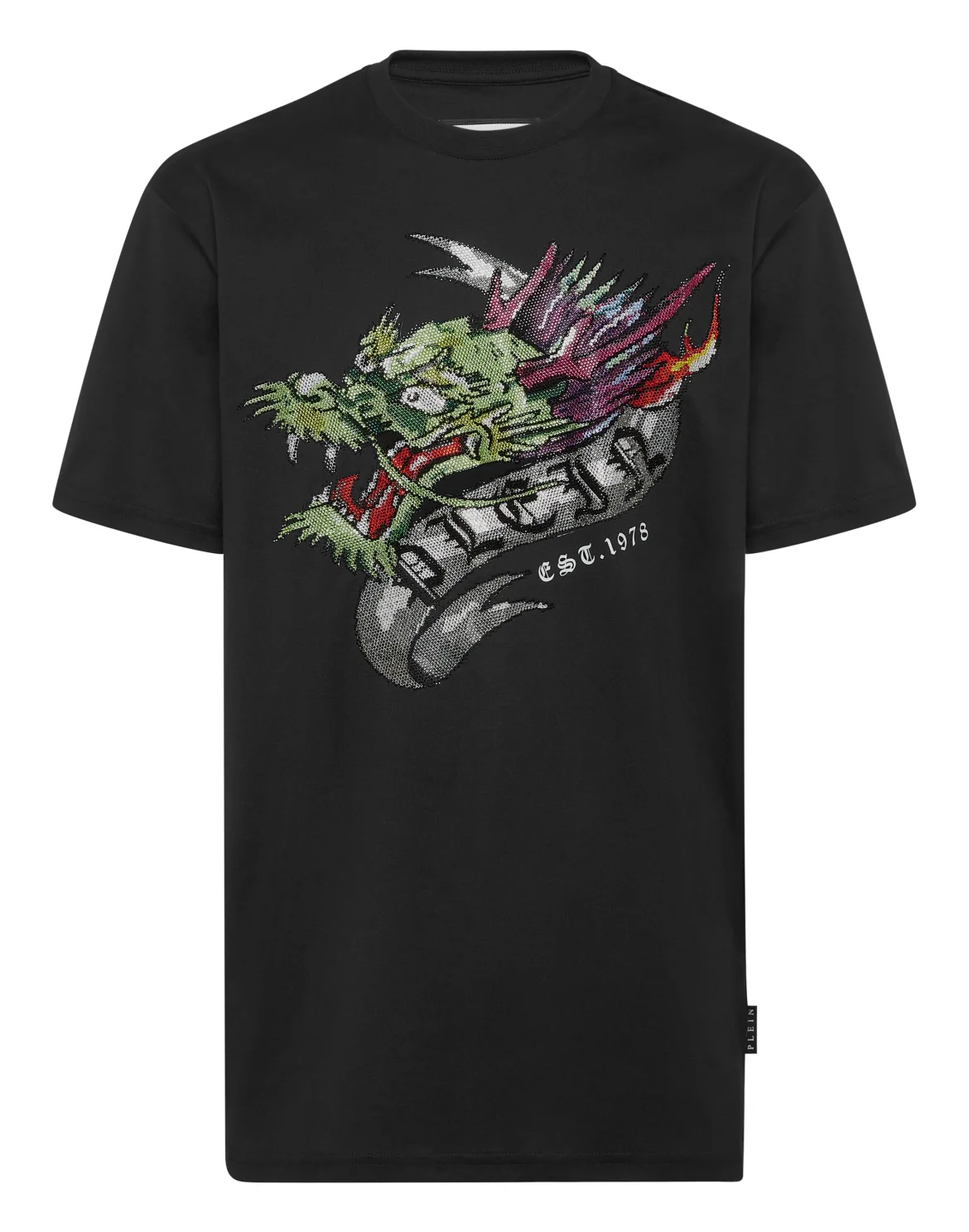 T-shirt Round Neck SS Tattoo, цвет: Черный