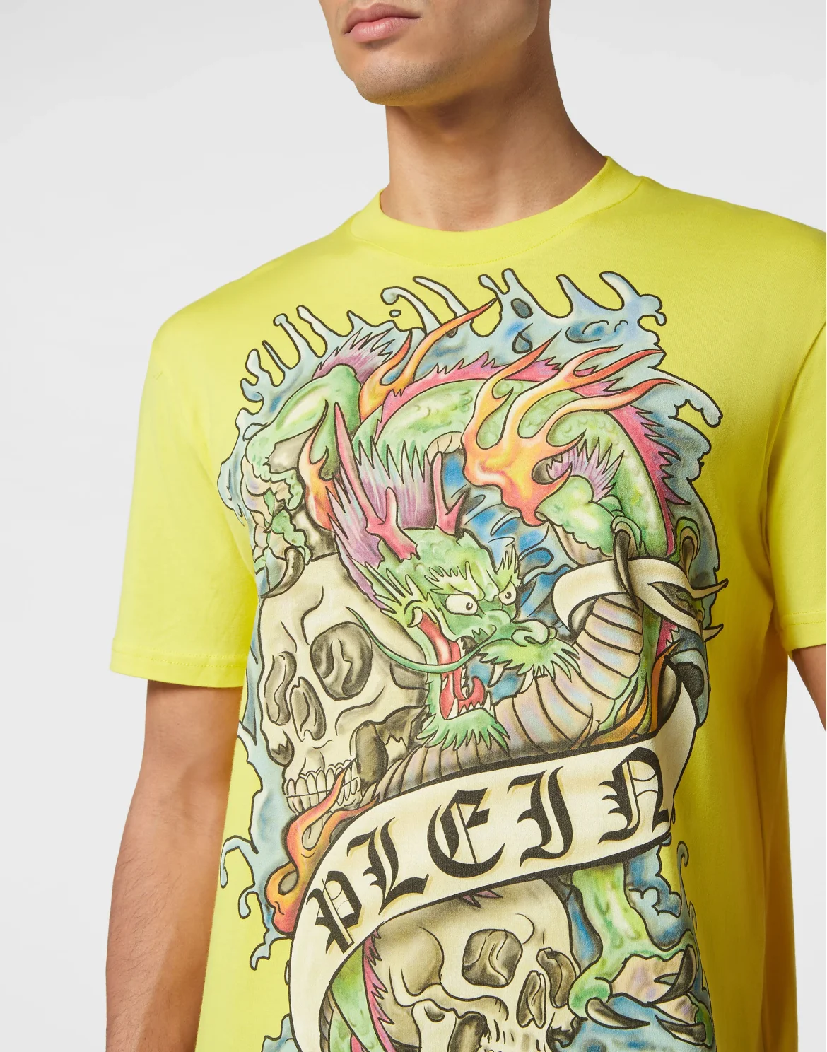 T-shirt Round Neck SS Tattoo, цвет: Желтый