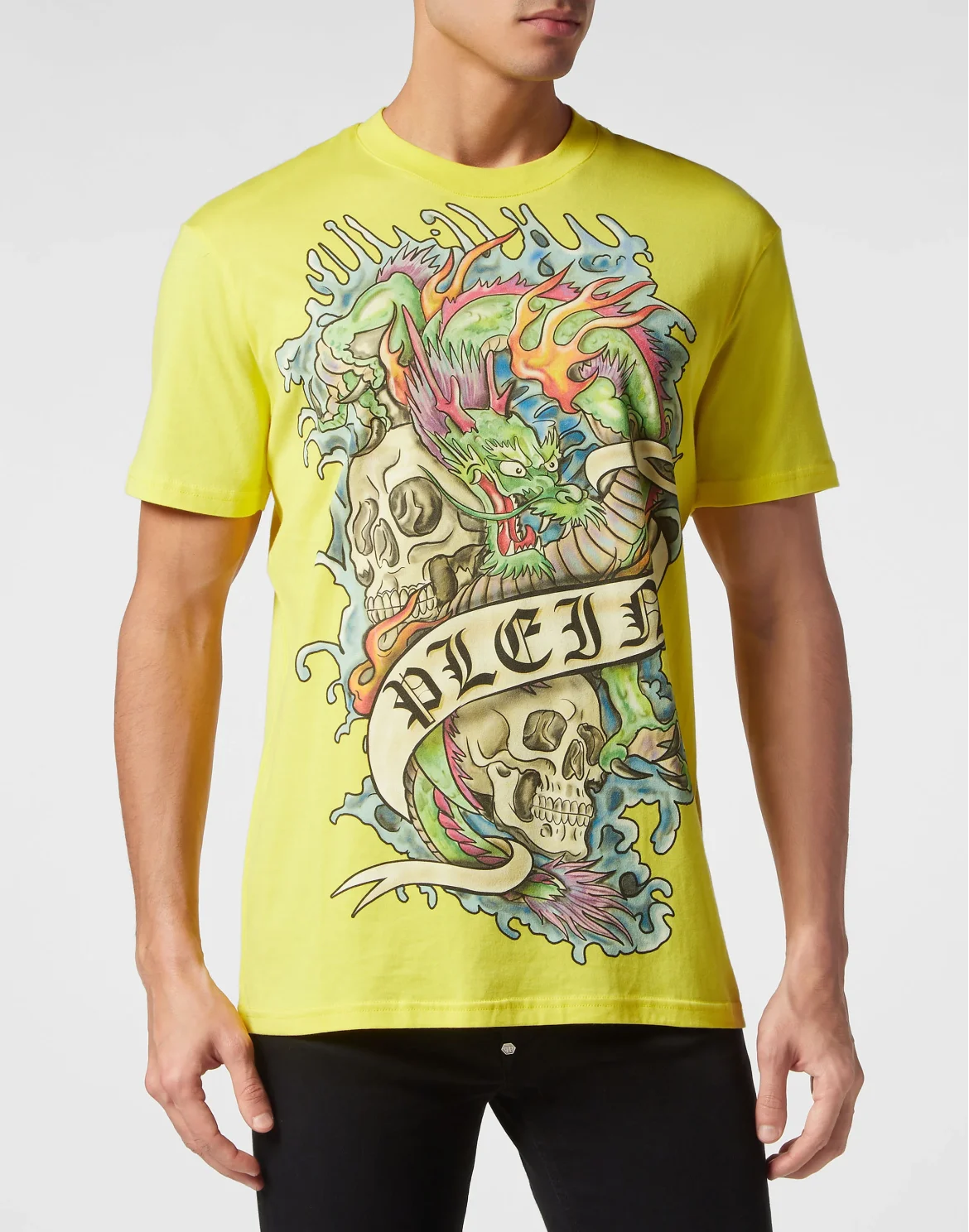 T-shirt Round Neck SS Tattoo, цвет: Желтый