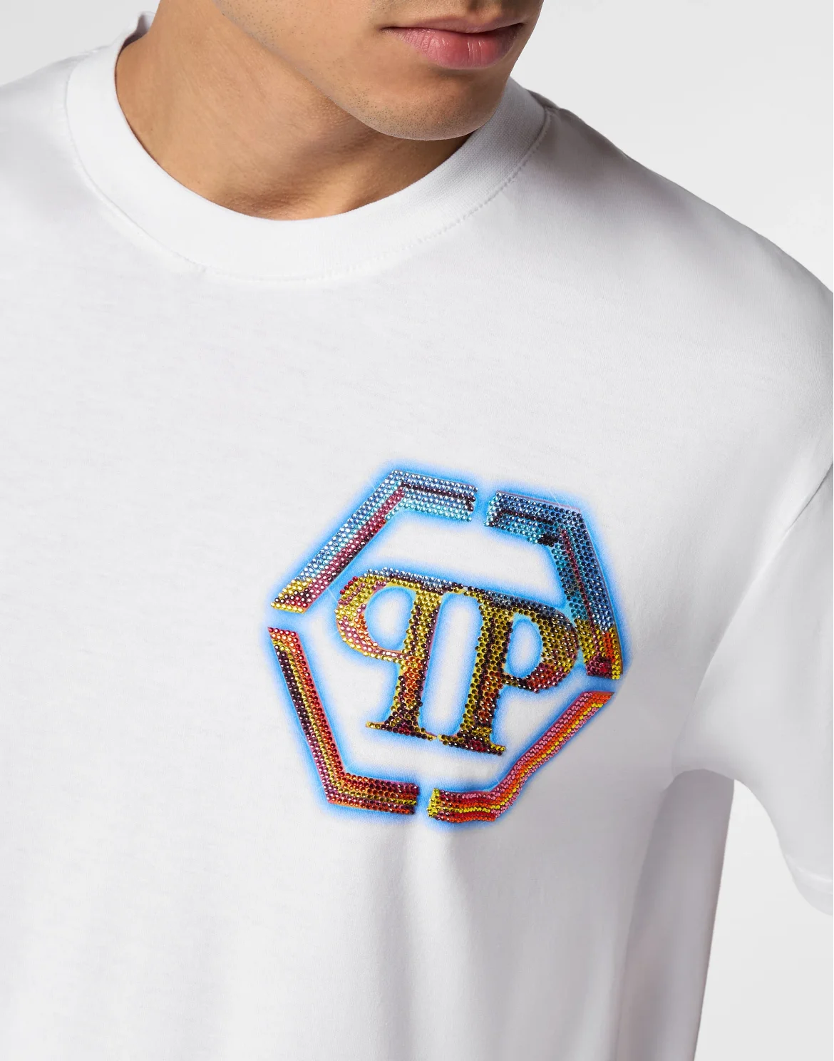 T-shirt Round Neck SS Hexagon, цвет: Белый