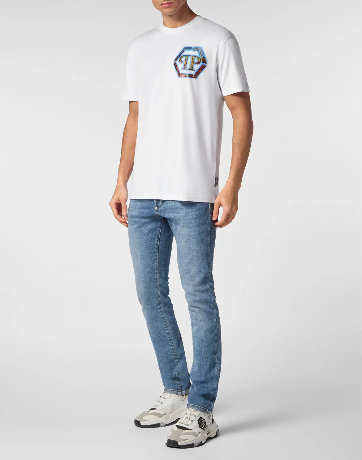T-shirt Round Neck SS Hexagon, цвет: Белый