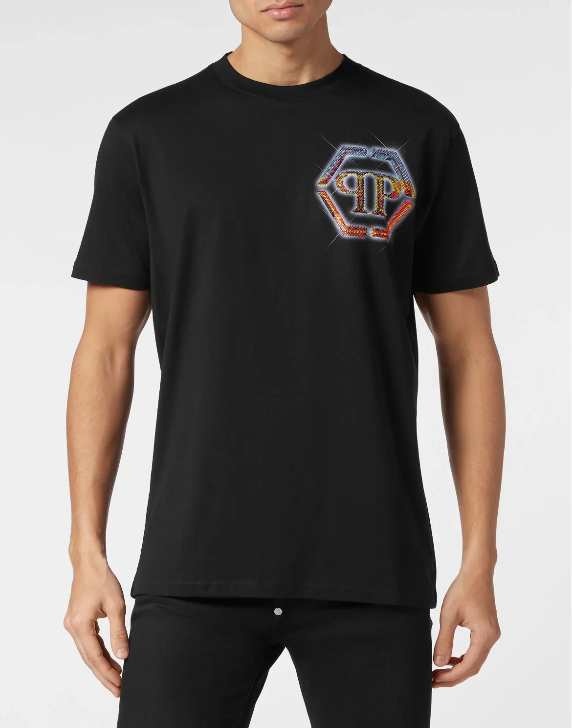 T-shirt Round Neck SS Hexagon, цвет: Черный