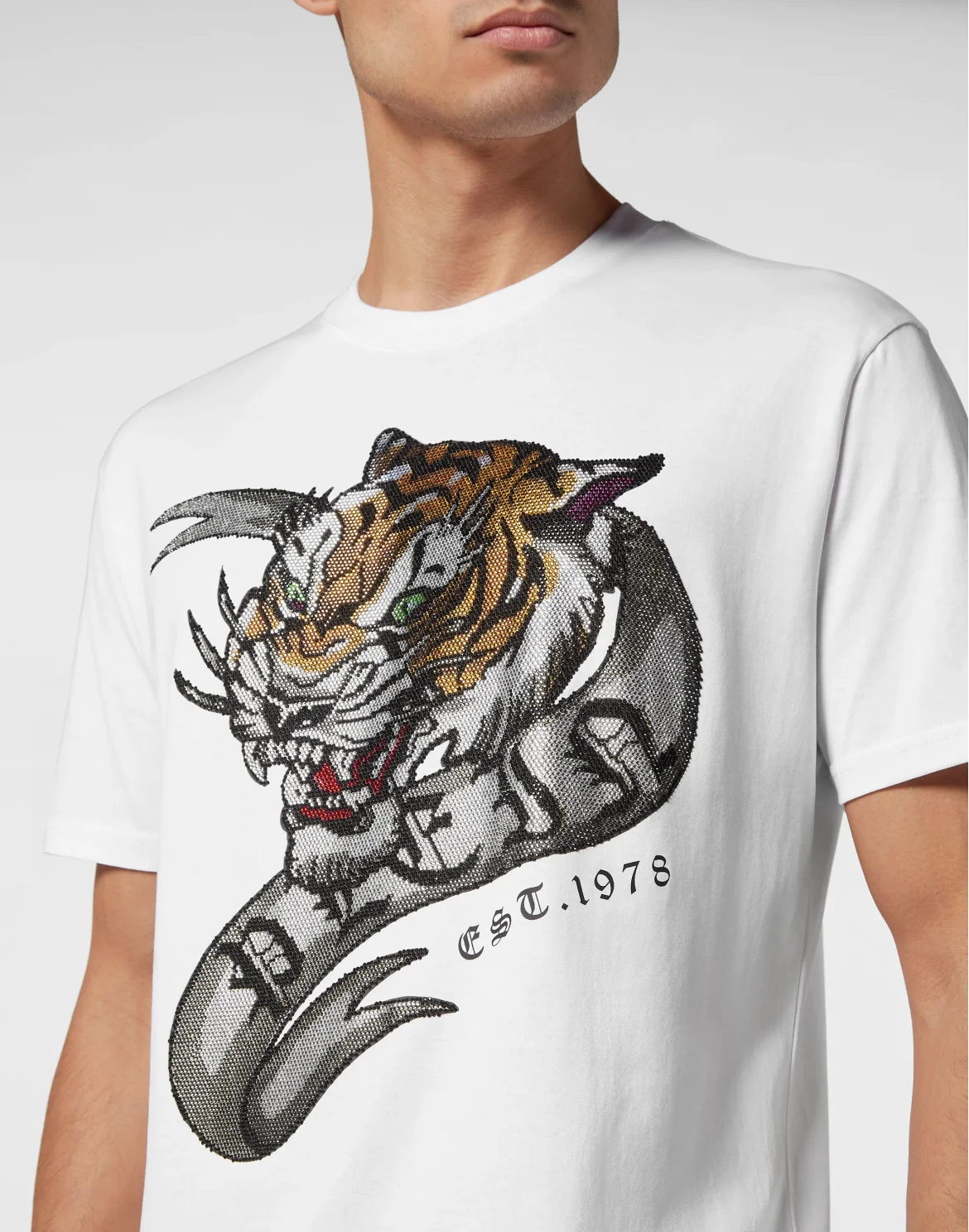 T-shirt Round Neck SS Tattoo, цвет: Белый