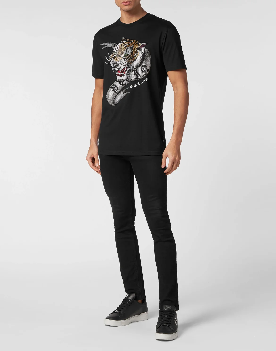 T-shirt Round Neck SS Tattoo, цвет: Черный